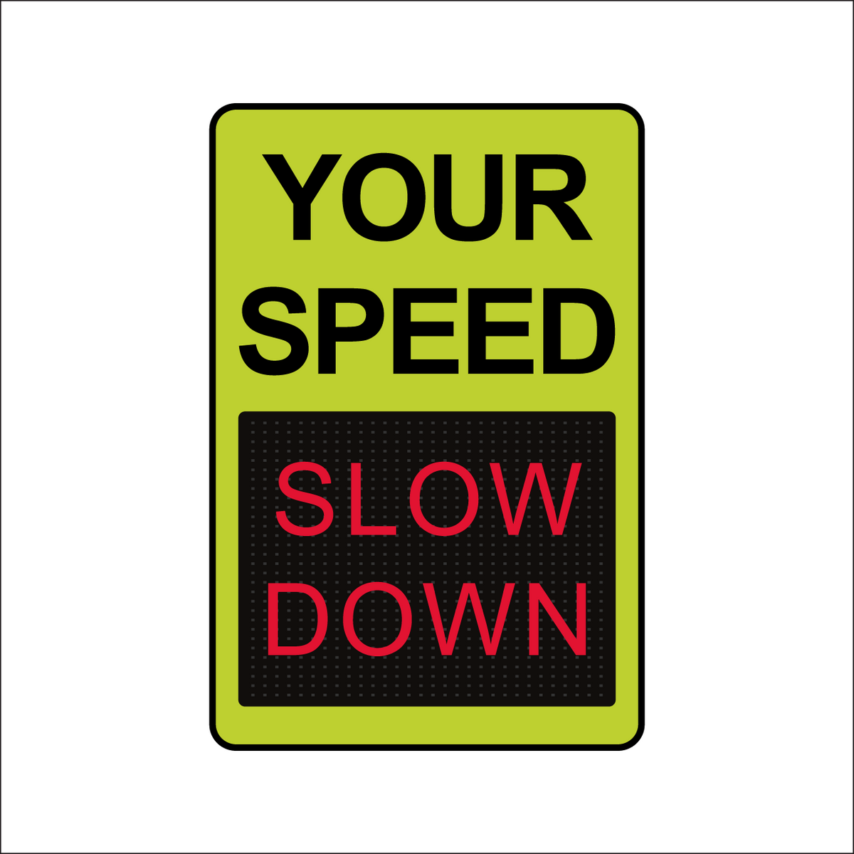 Winstar 15M Digital Radar Speed Sign 24" x 36" (26.5" Matrix LED Display)
