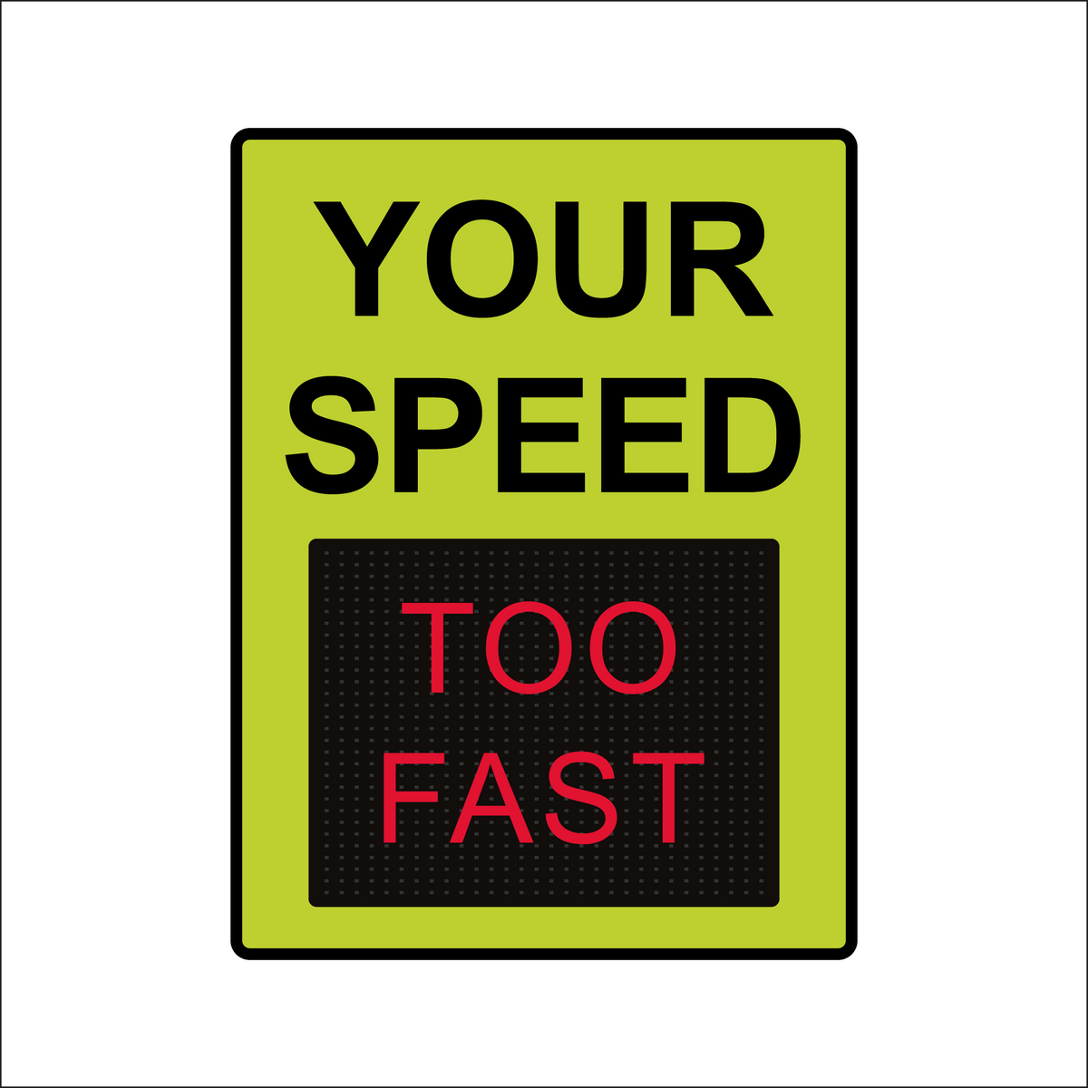 Winstar 18M Digital Radar Speed Sign 36" x 48" (34.5" Matrix LED Display)