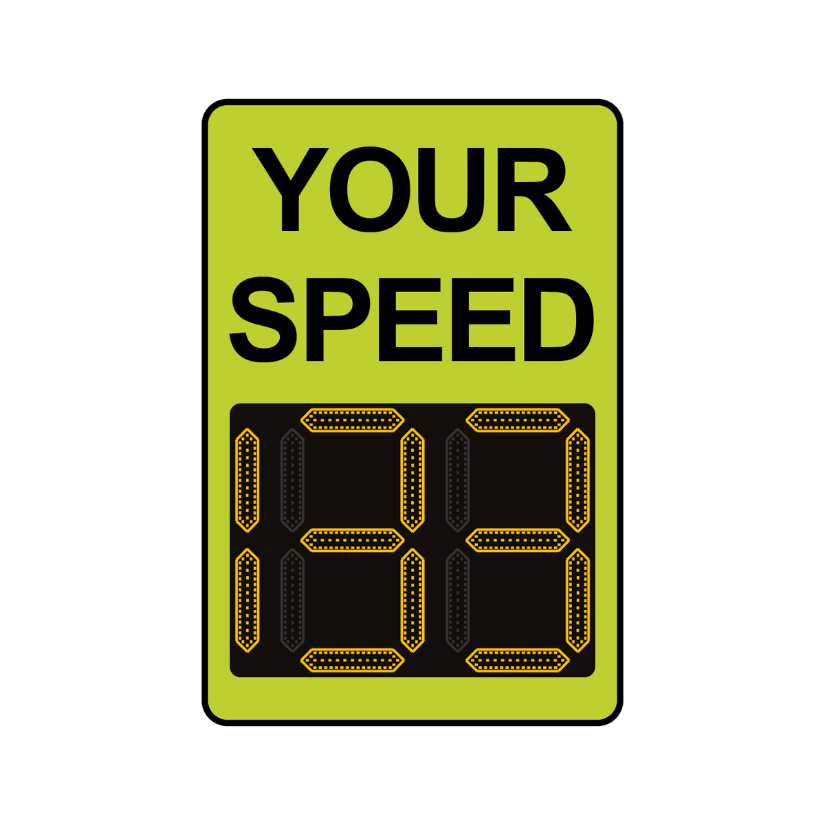 Winstar 15 Digital Radar Speed Sign 24" x 36" (26.5" LED Display)