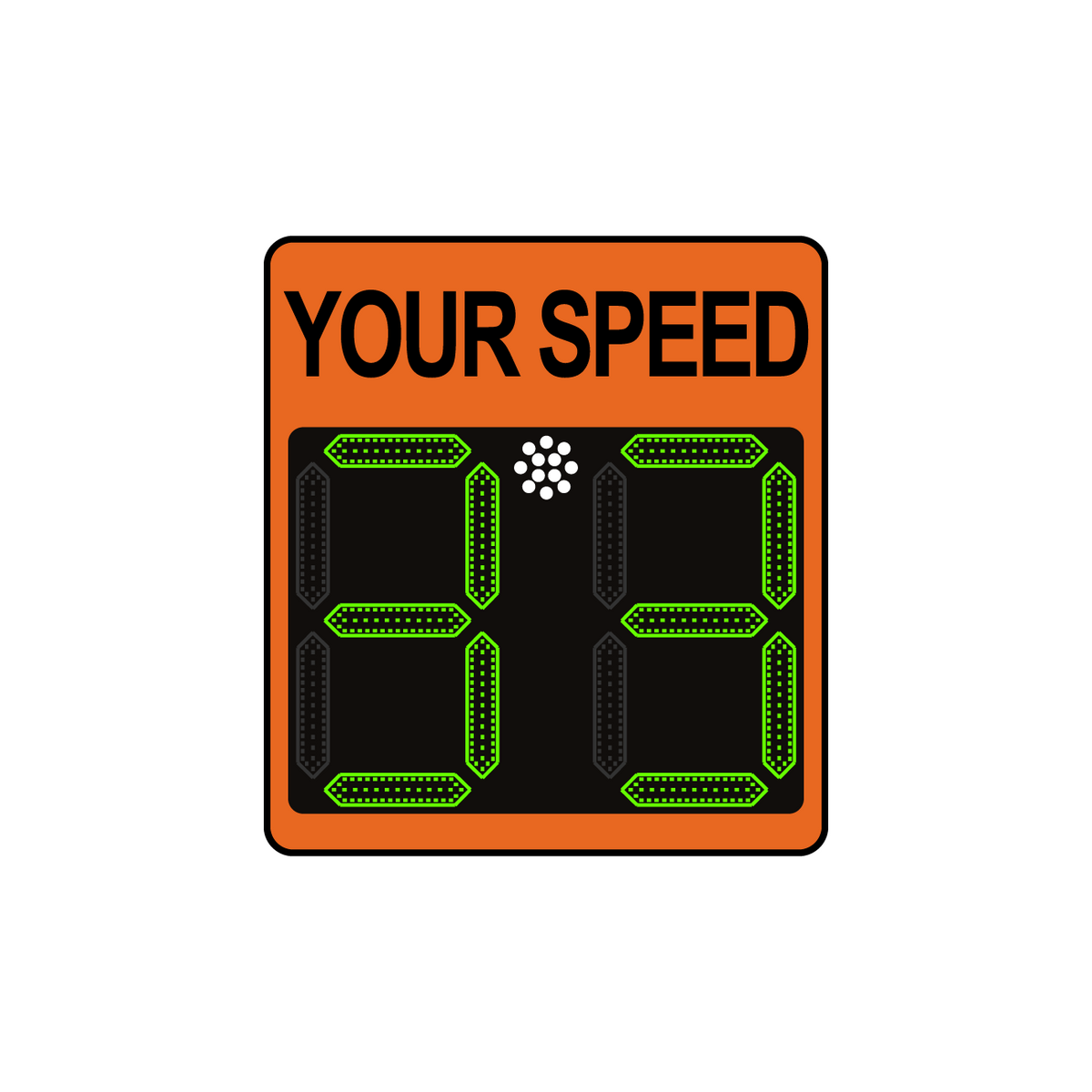 Winstar 11A Digital Radar Speed Sign 21" x 23" (20" LED Display)