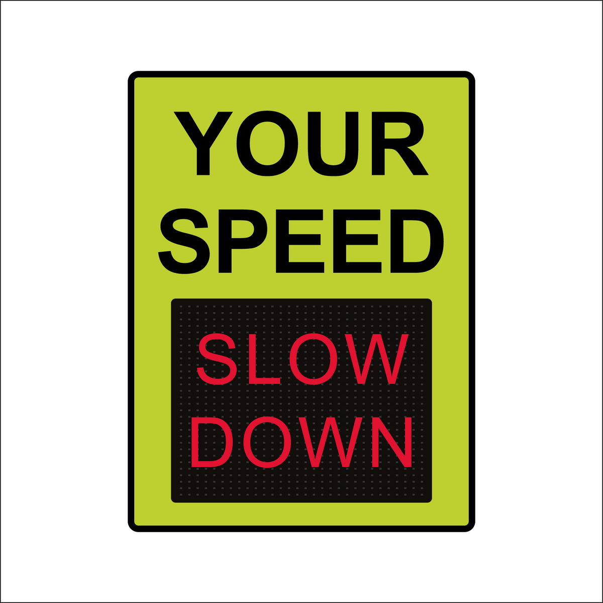 Winstar 18M Digital Radar Speed Sign 36" x 48" (34.5" Matrix LED Display)