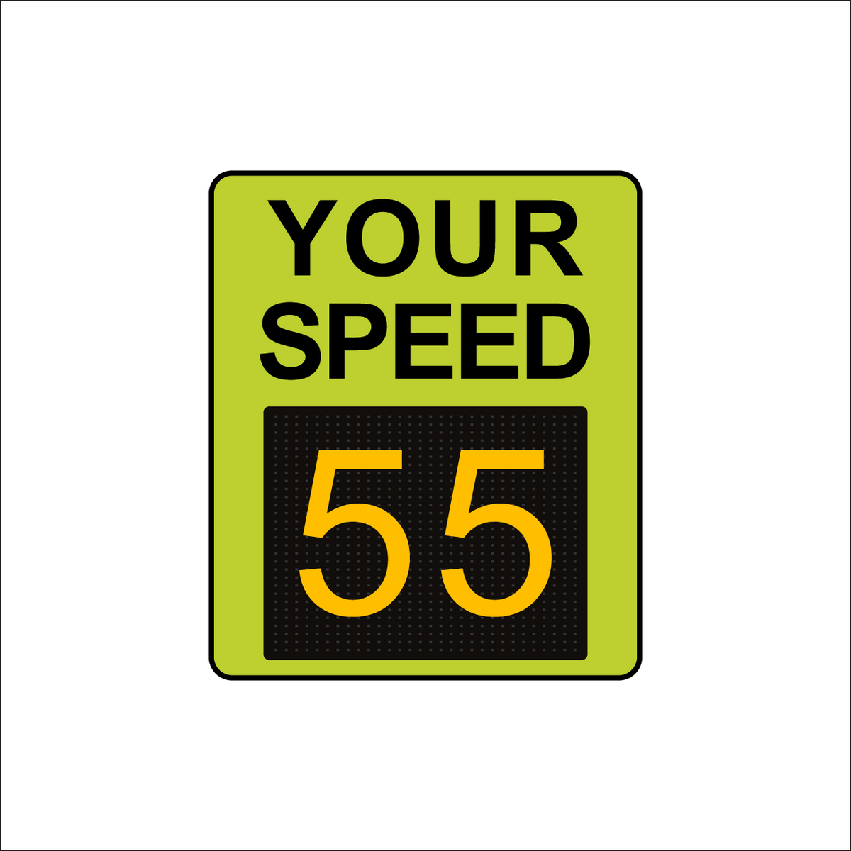 Winstar 15A-M Digital Radar Speed Sign 28&quot; x 33&quot; (26.5&quot; Matrix LED Display)