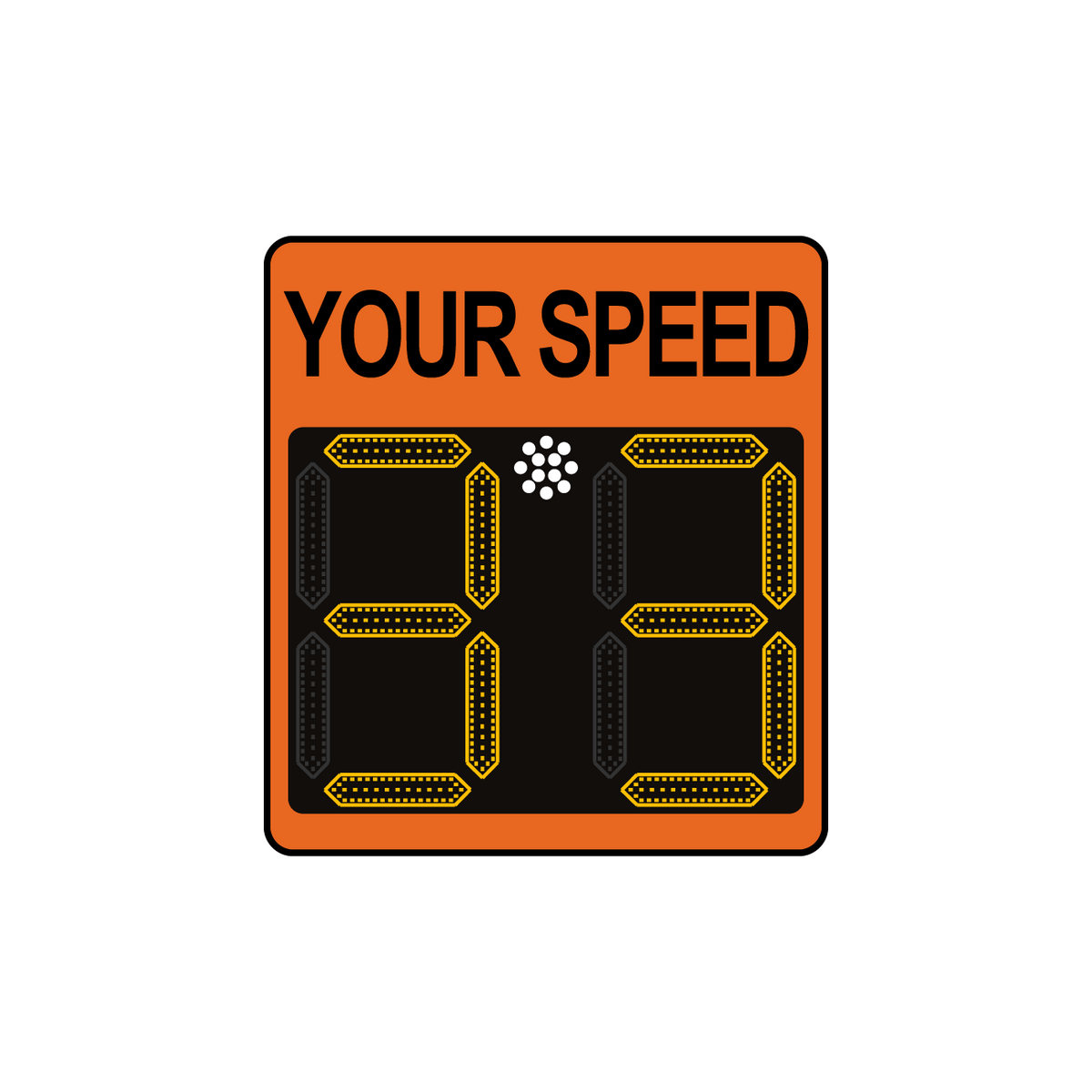 Winstar 11A Digital Radar Speed Sign 21" x 23" (20" LED Display)