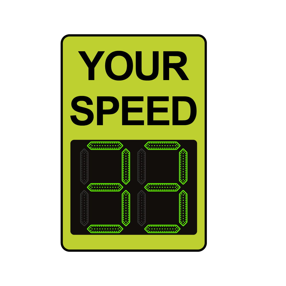 Winstar 15 Digital Radar Speed Sign 24" x 36" (26.5" LED Display)
