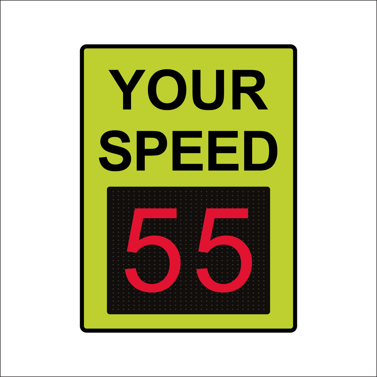 Winstar 18M Digital Radar Speed Sign 36" x 48" (34.5" Matrix LED Display)