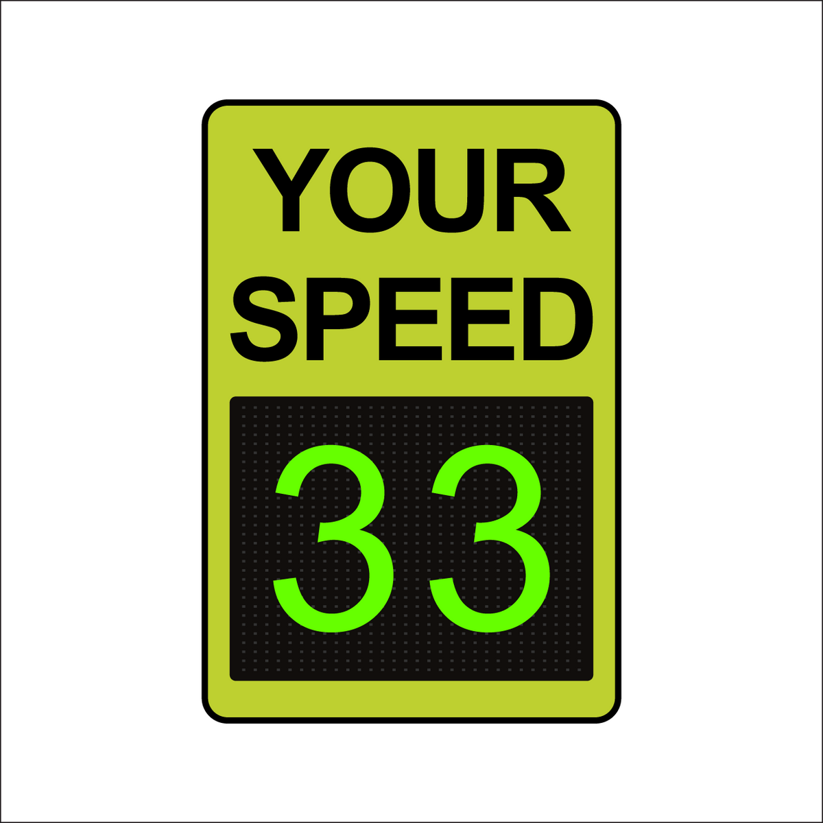 Winstar 15M Digital Radar Speed Sign 24" x 36" (26.5" Matrix LED Display)