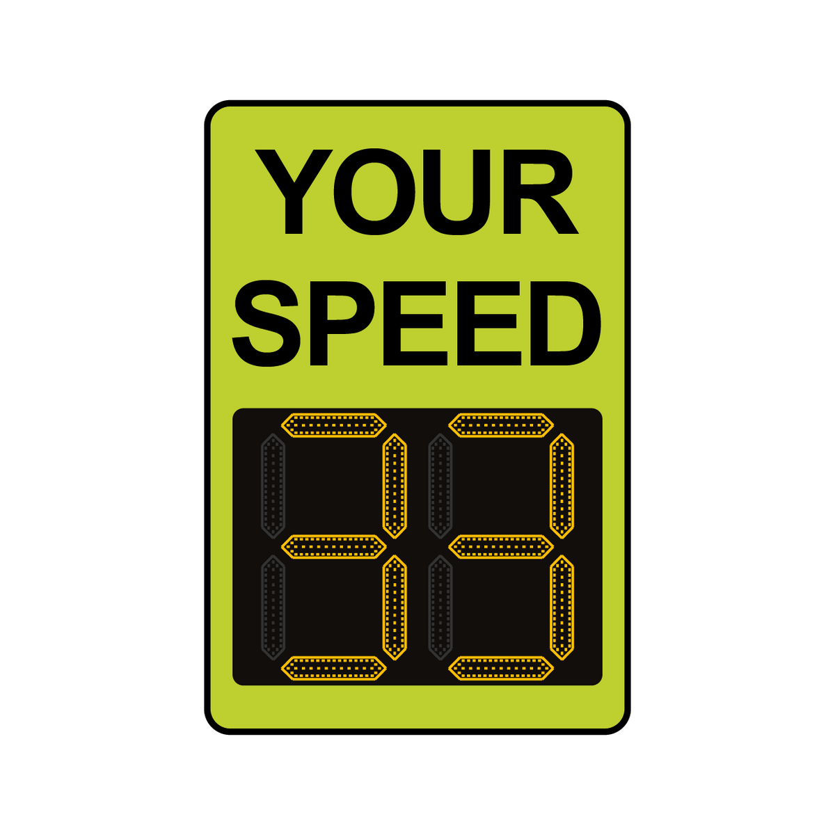 Winstar 15 Digital Radar Speed Sign 24" x 36" (26.5" LED Display)