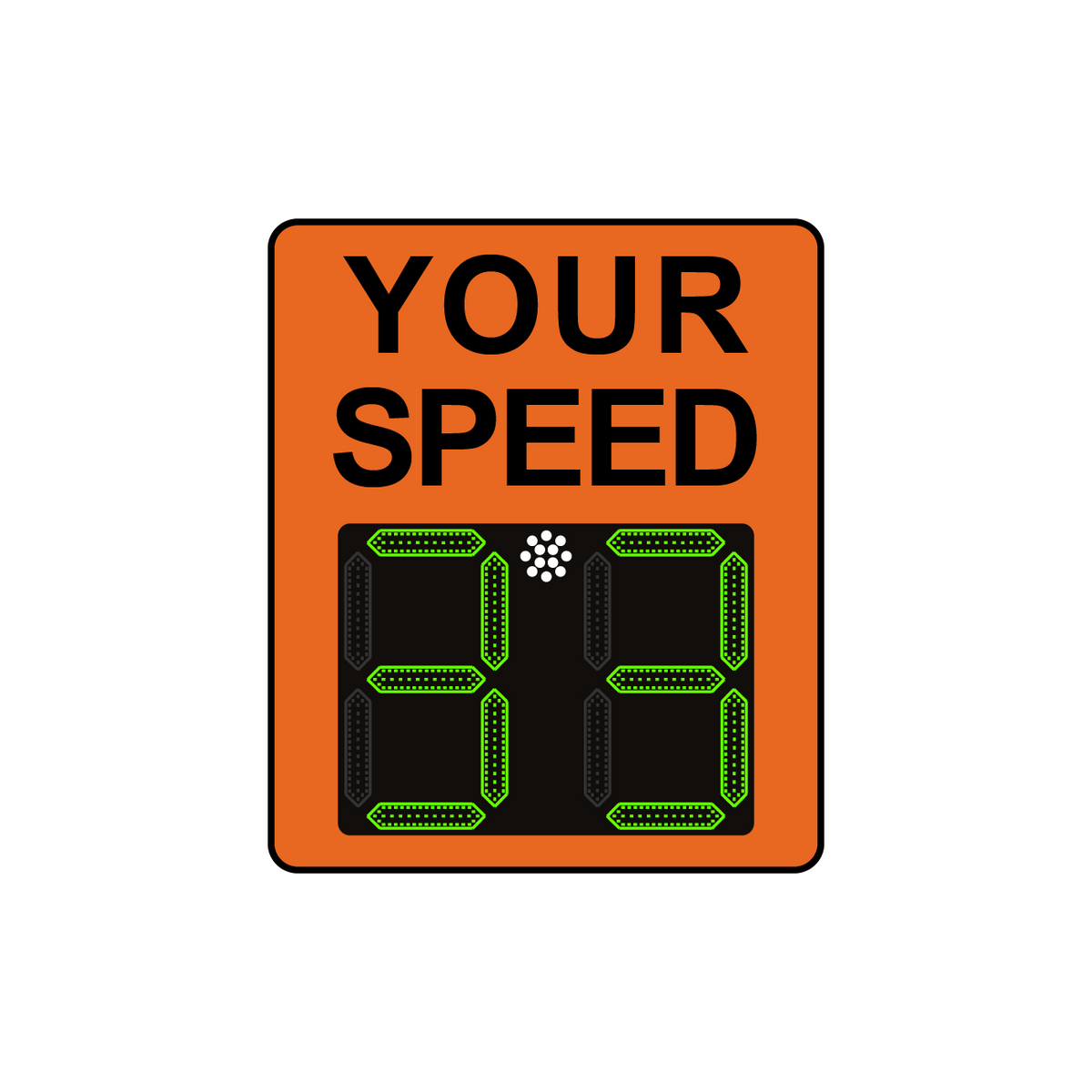 Winstar 15A Digital Radar Speed Sign 28" x 33" (26.5" LED Display)