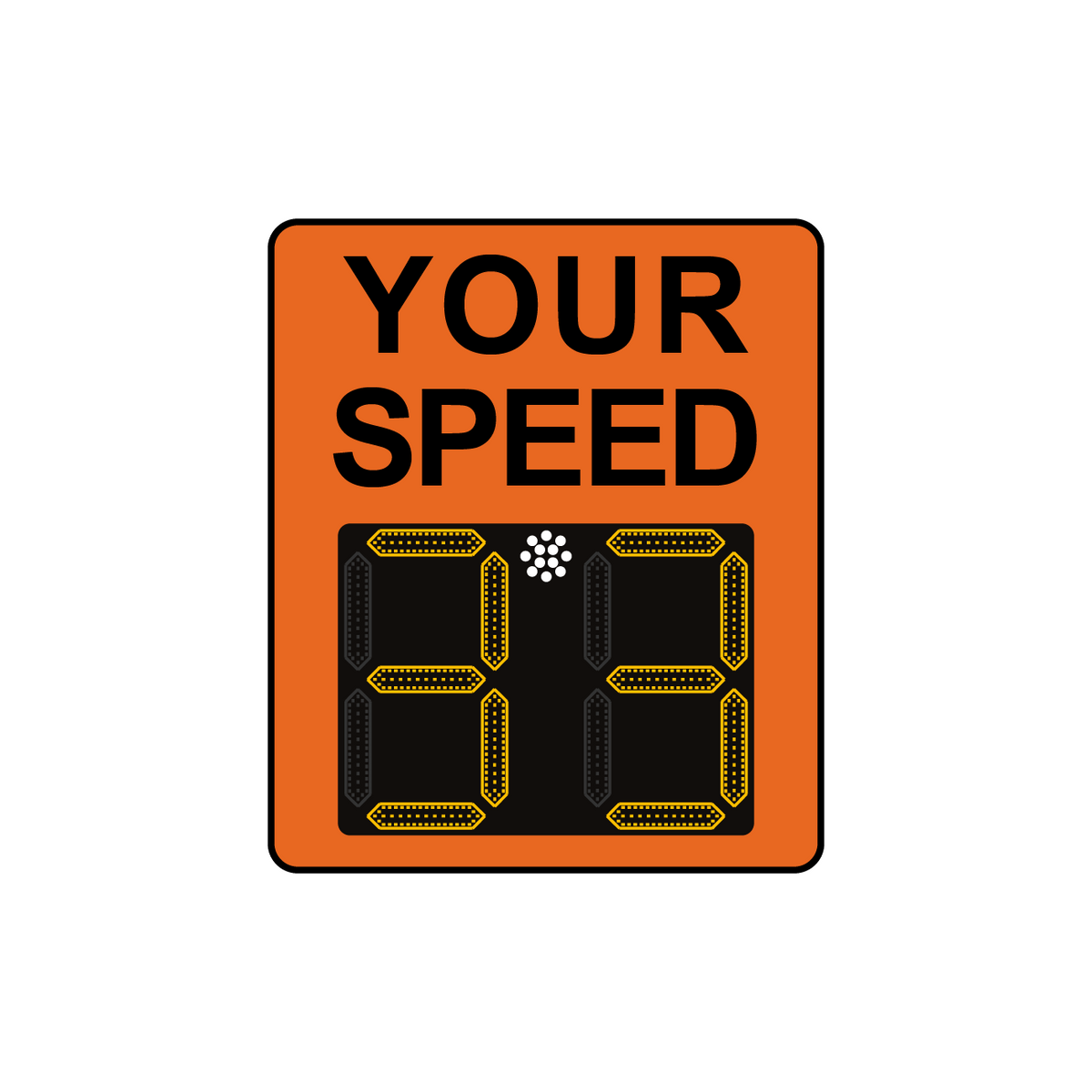 Winstar 15A Digital Radar Speed Sign 28" x 33" (26.5" LED Display)