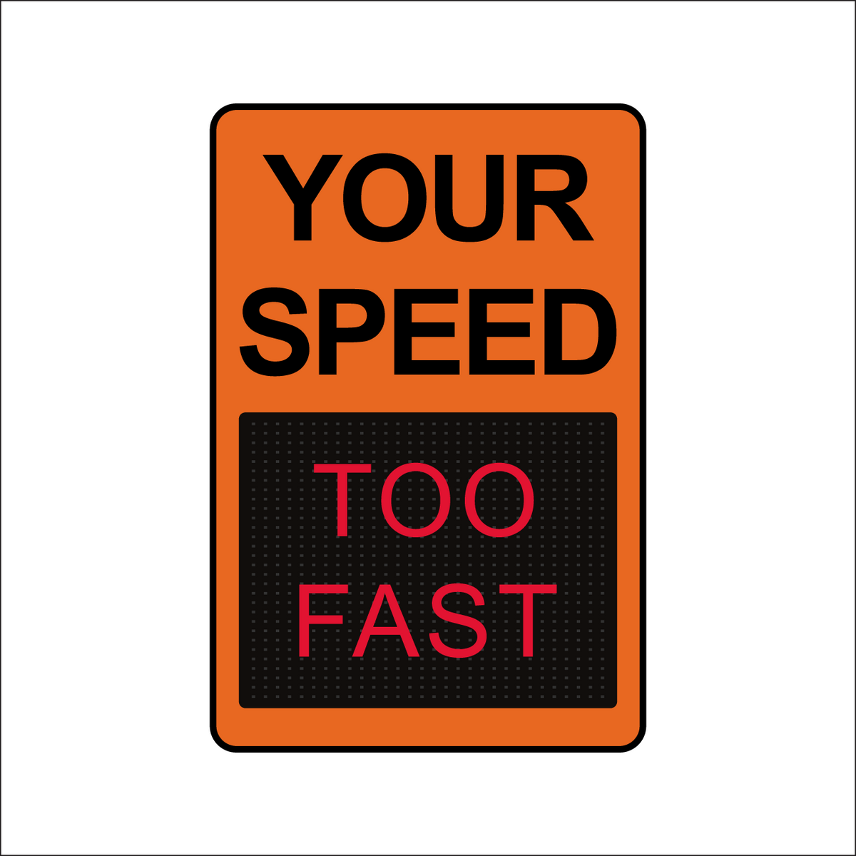 Winstar 15M Digital Radar Speed Sign 24" x 36" (26.5" Matrix LED Display)