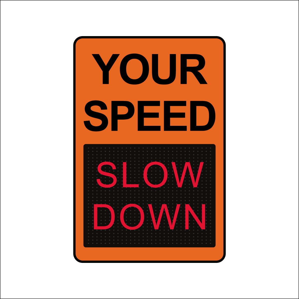 Winstar 15M Digital Radar Speed Sign 24" x 36" (26.5" Matrix LED Display)