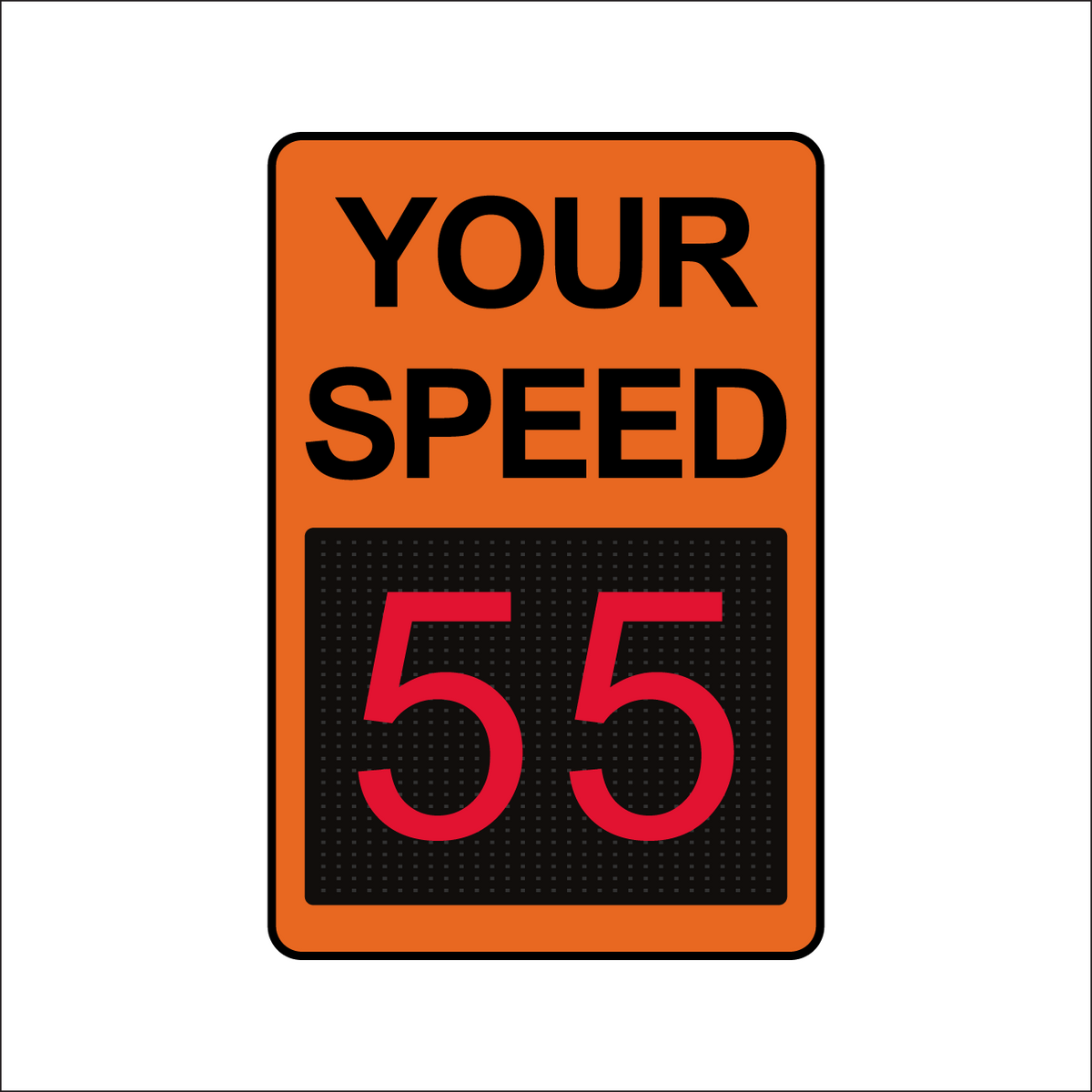 Winstar 15M Digital Radar Speed Sign 24" x 36" (26.5" Matrix LED Display)