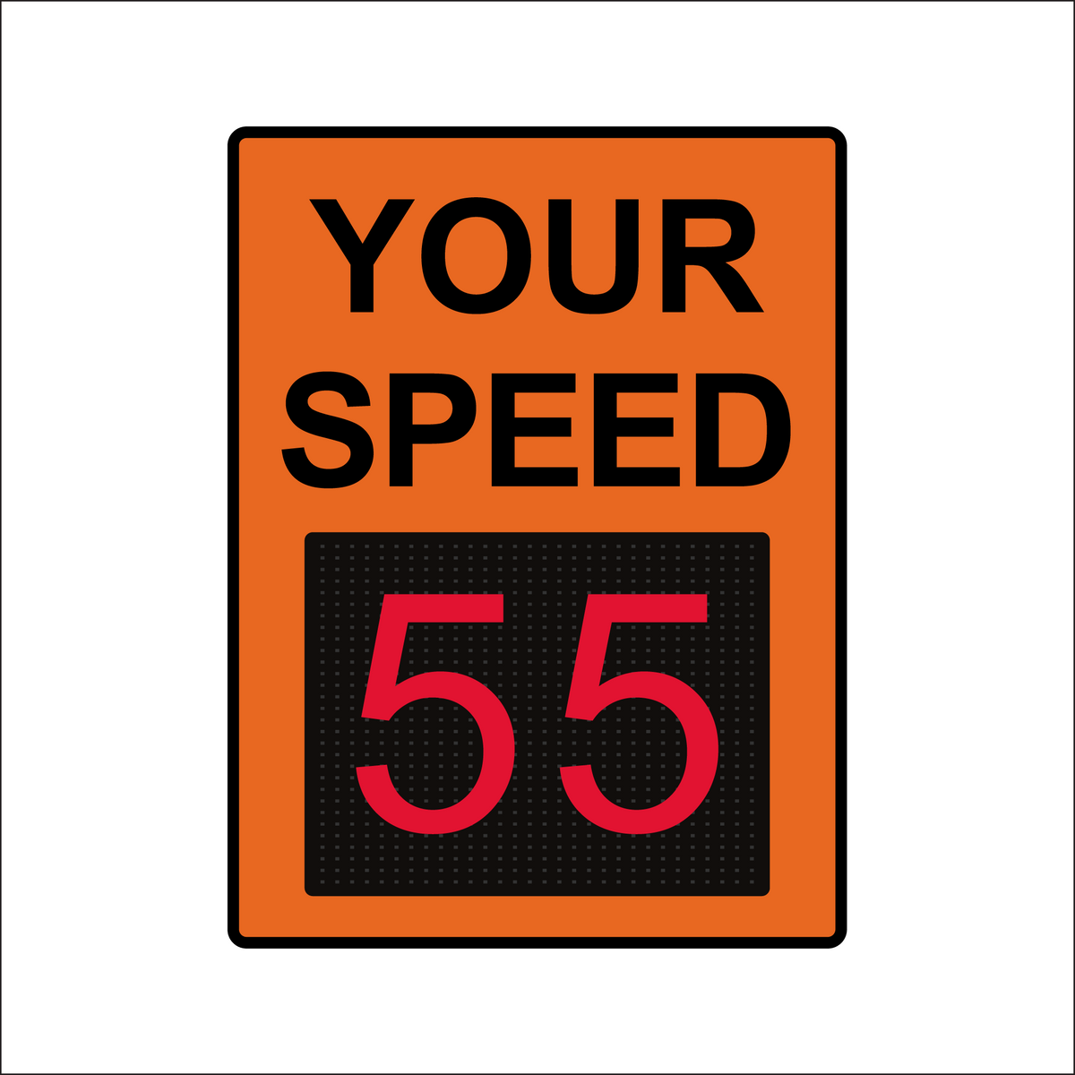 Winstar 18M Digital Radar Speed Sign 36" x 48" (34.5" Matrix LED Display)