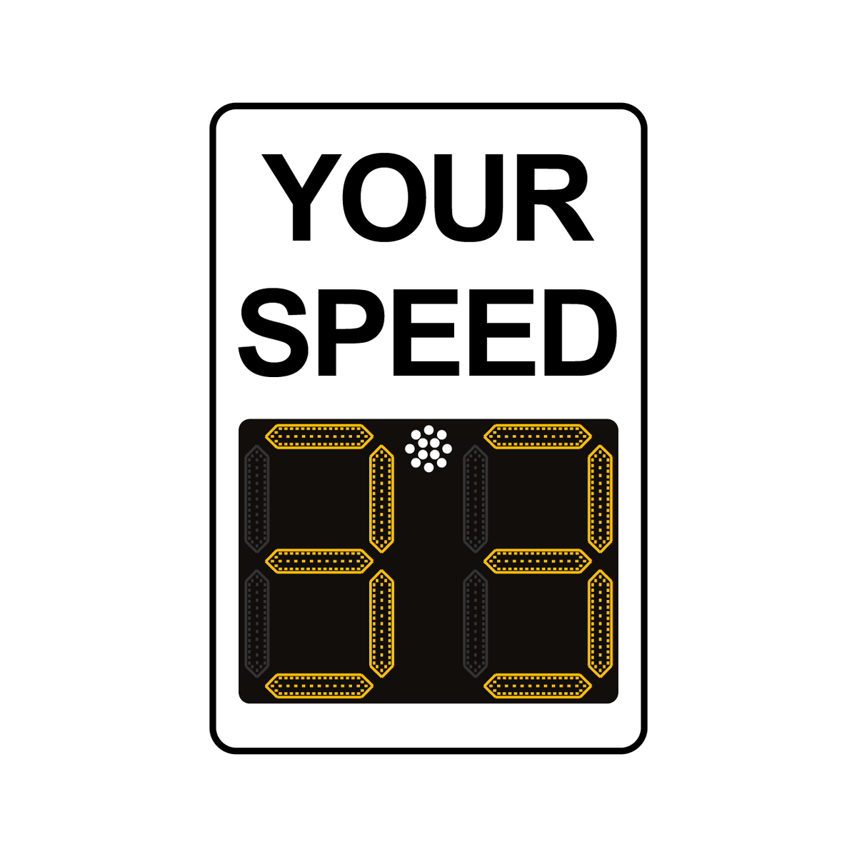 Winstar 15 Digital Radar Speed Sign 24" x 36" (26.5" LED Display)
