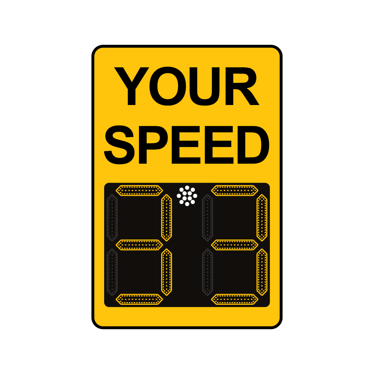 Winstar 15 Digital Radar Speed Sign 24" x 36" (26.5" LED Display)