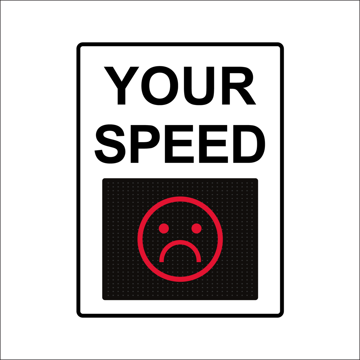 Winstar 18M Digital Radar Speed Sign 36" x 48" (34.5" Matrix LED Display)