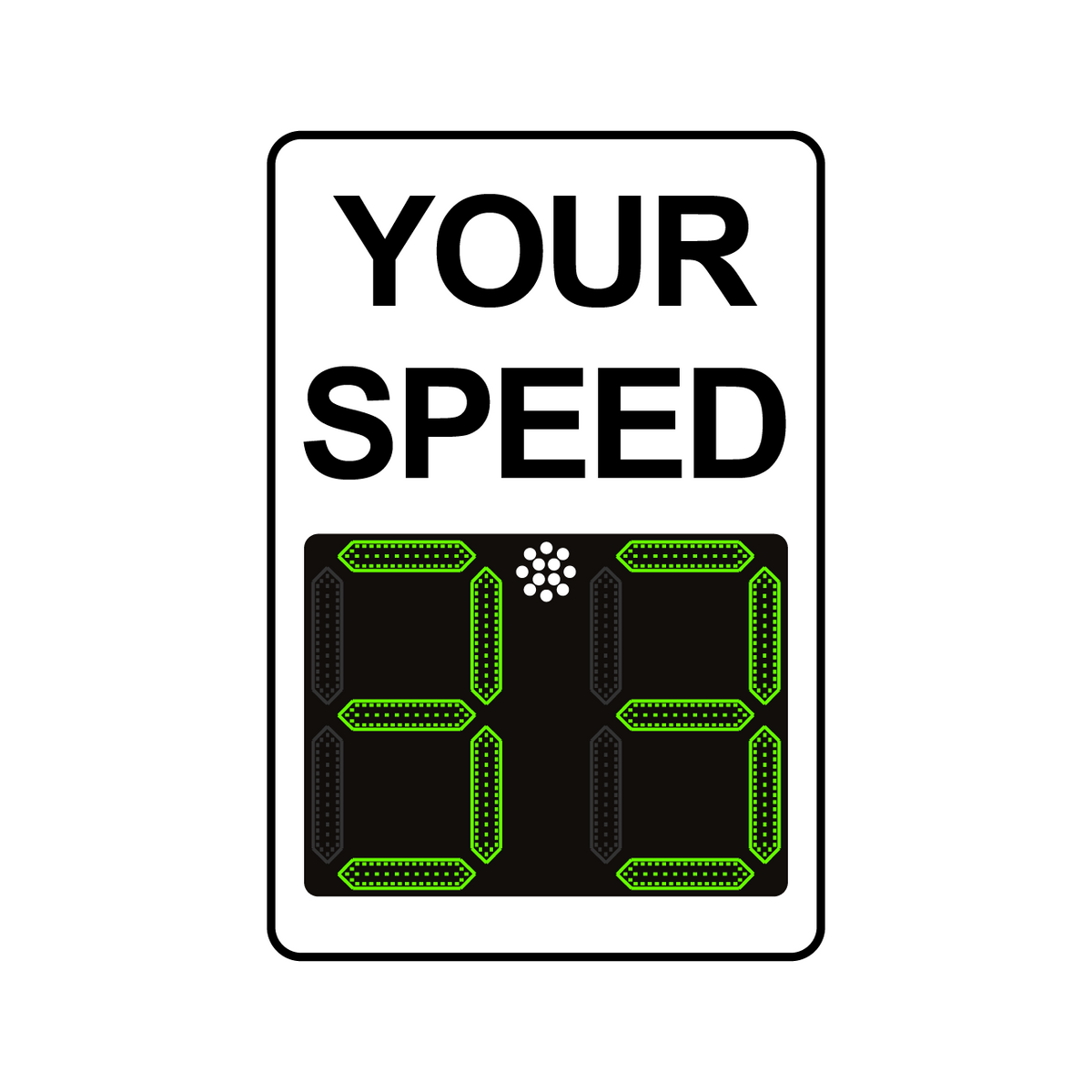 Winstar 15 Digital Radar Speed Sign 24" x 36" (26.5" LED Display)