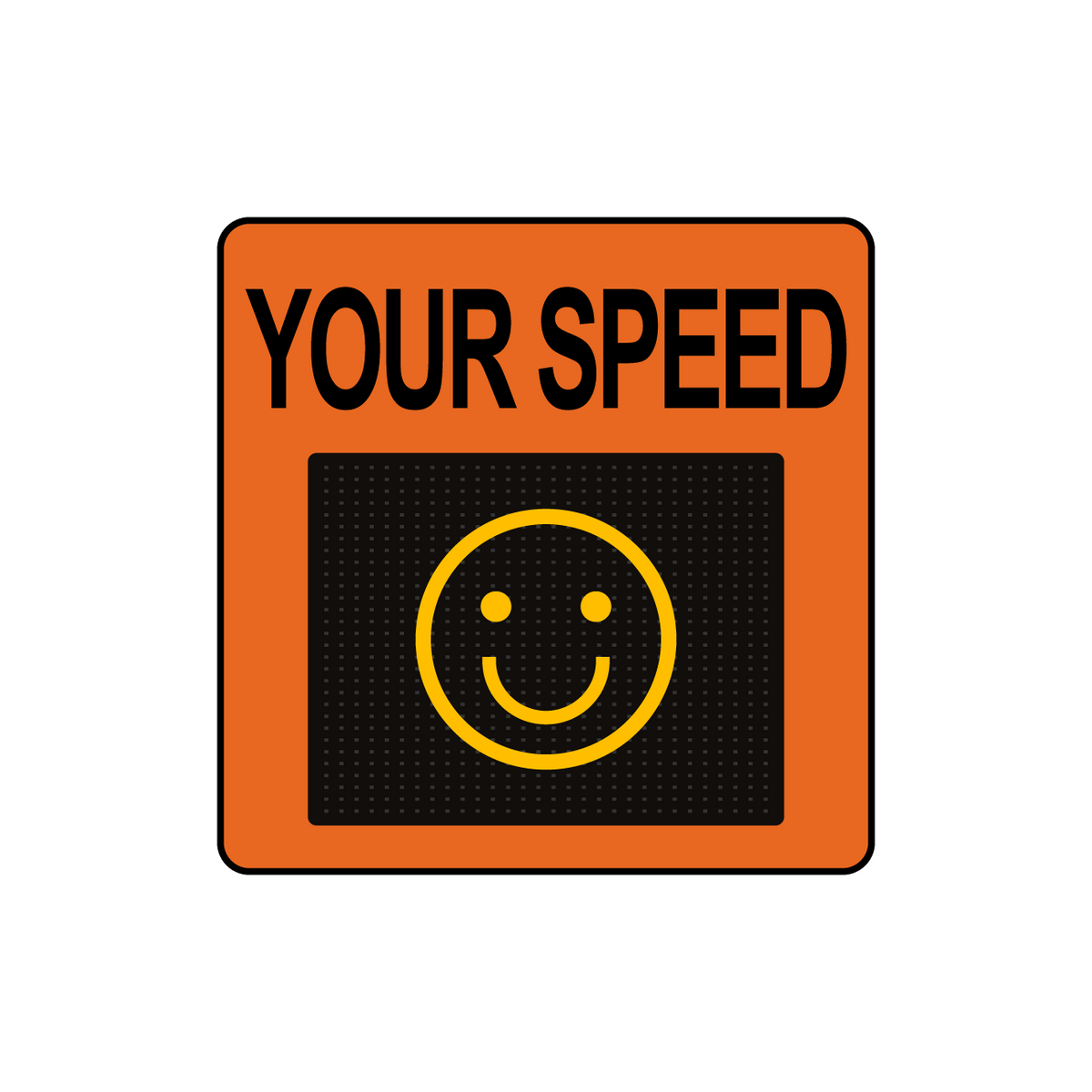 Winstar 11M Digital Radar Speed Sign 23" x 23" (20" Matrix LED Display)