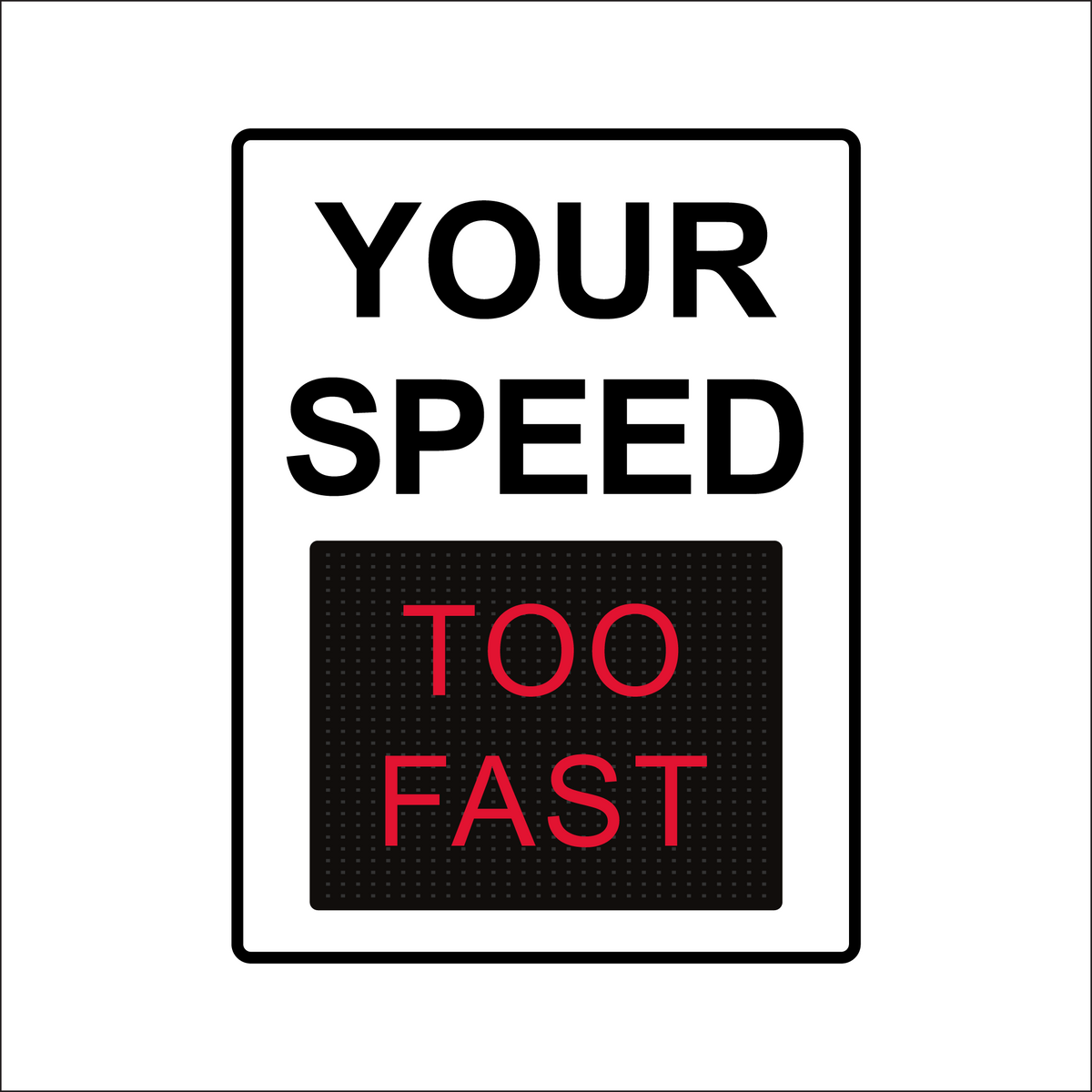 Winstar 18M Digital Radar Speed Sign 36" x 48" (34.5" Matrix LED Display)