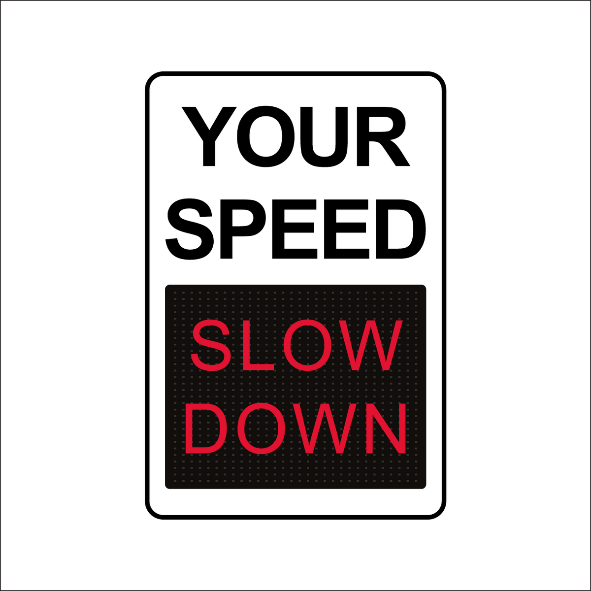 Winstar 15M Digital Radar Speed Sign 24" x 36" (26.5" Matrix LED Display)