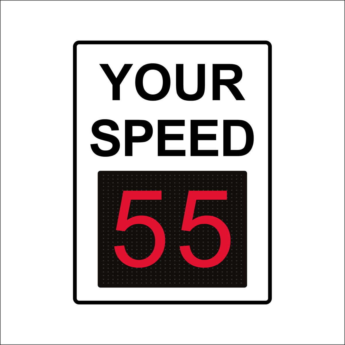Winstar 18M Digital Radar Speed Sign 36" x 48" (34.5" Matrix LED Display)