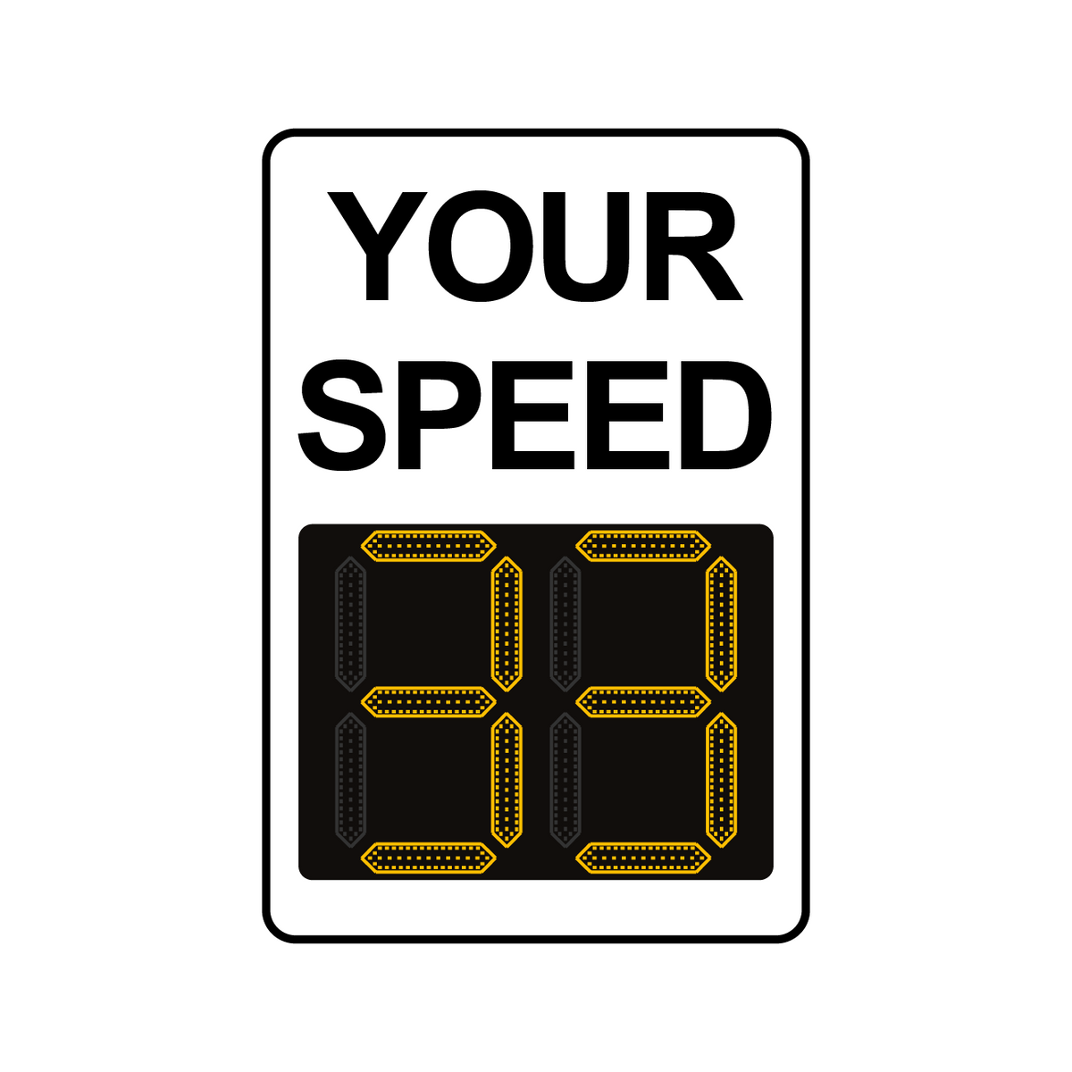 Winstar 15 Digital Radar Speed Sign 24" x 36" (26.5" LED Display)