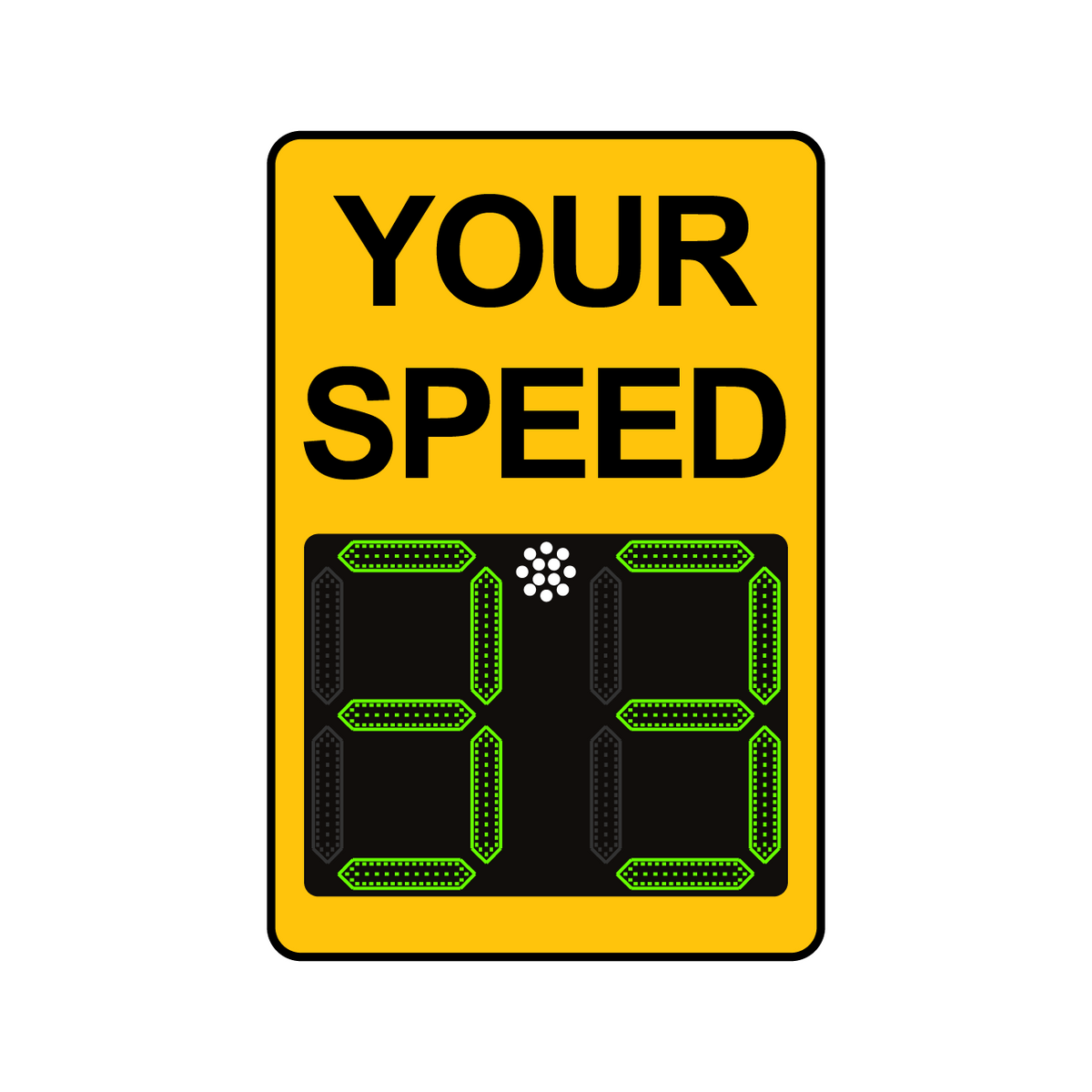 Winstar 15 Digital Radar Speed Sign 24" x 36" (26.5" LED Display)
