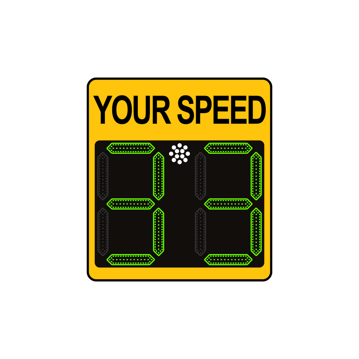 Winstar 11A Digital Radar Speed Sign 21" x 23" (20" LED Display)