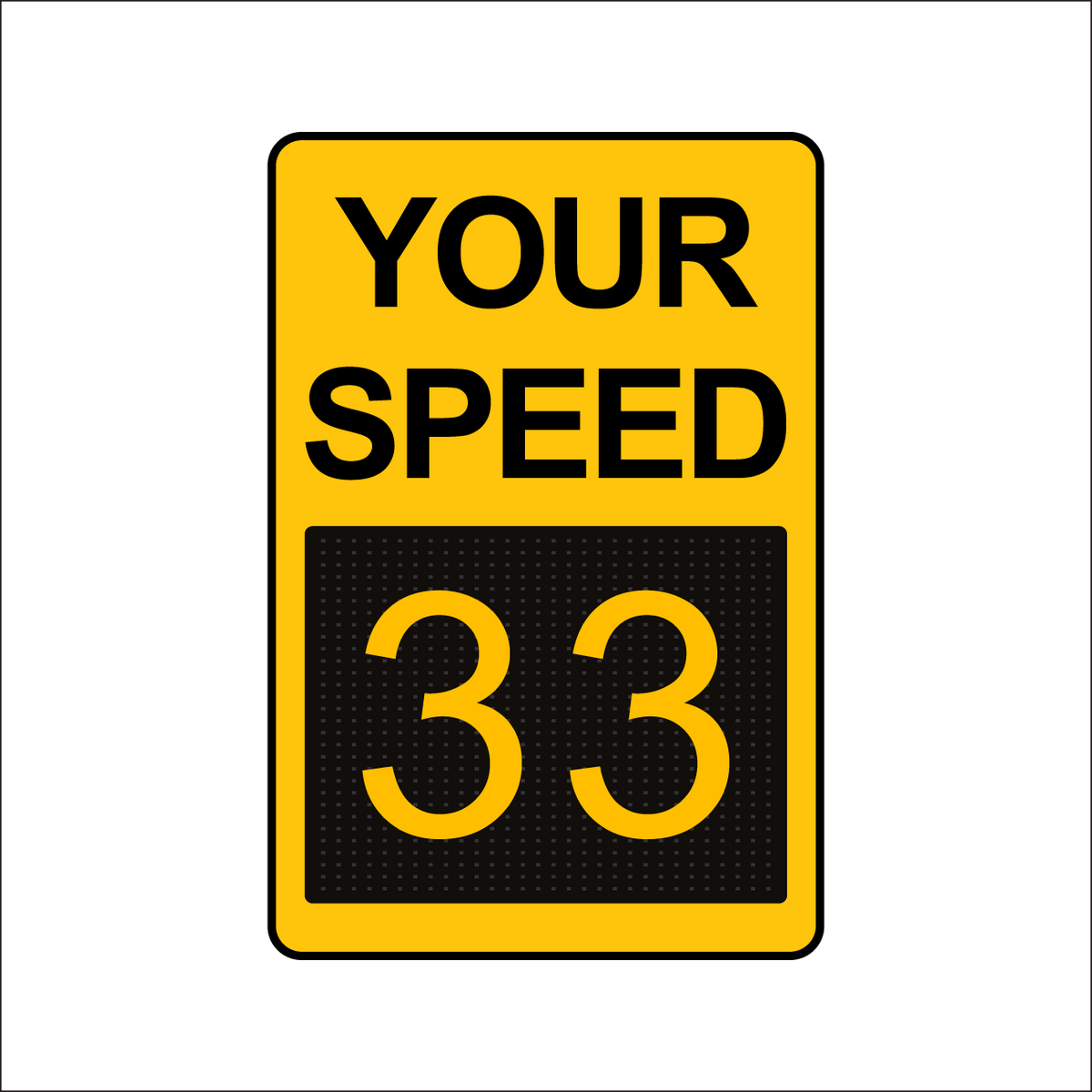Winstar 15M Digital Radar Speed Sign 24" x 36" (26.5" Matrix LED Display)