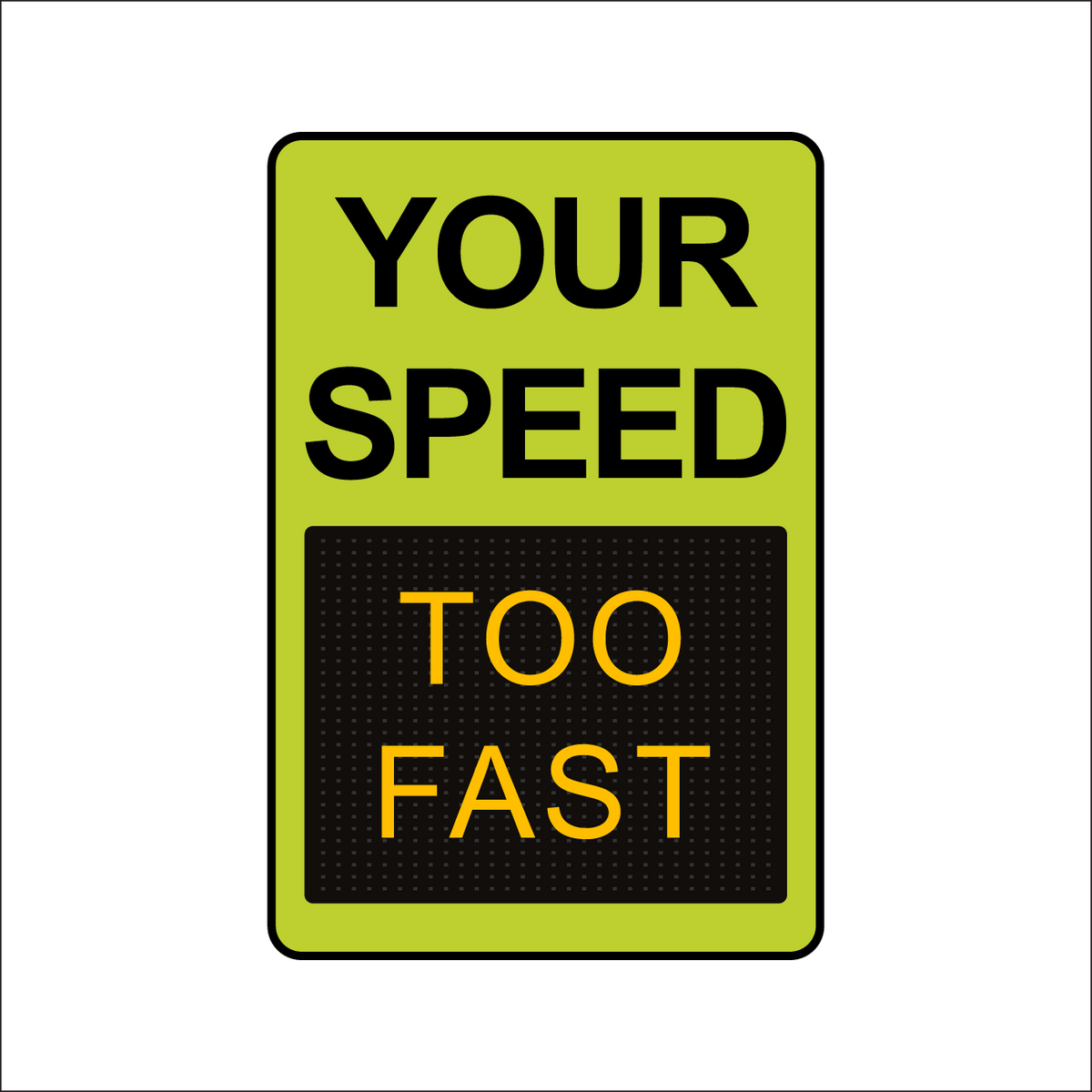 Winstar™ Digital Radar Speed Signs - 26.5" Matrix LED Display