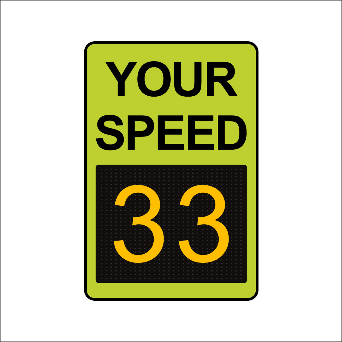 Winstar 15M Digital Radar Speed Sign 24" x 36" (26.5" Matrix LED Display)