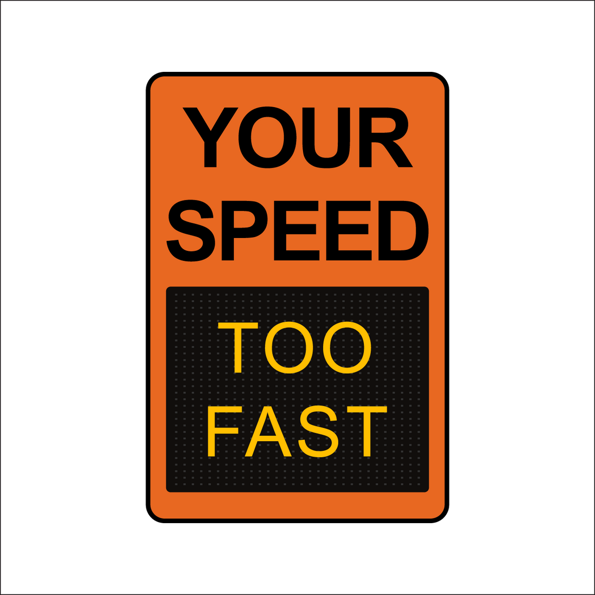 Winstar™ Digital Radar Speed Signs - 26.5" Matrix LED Display