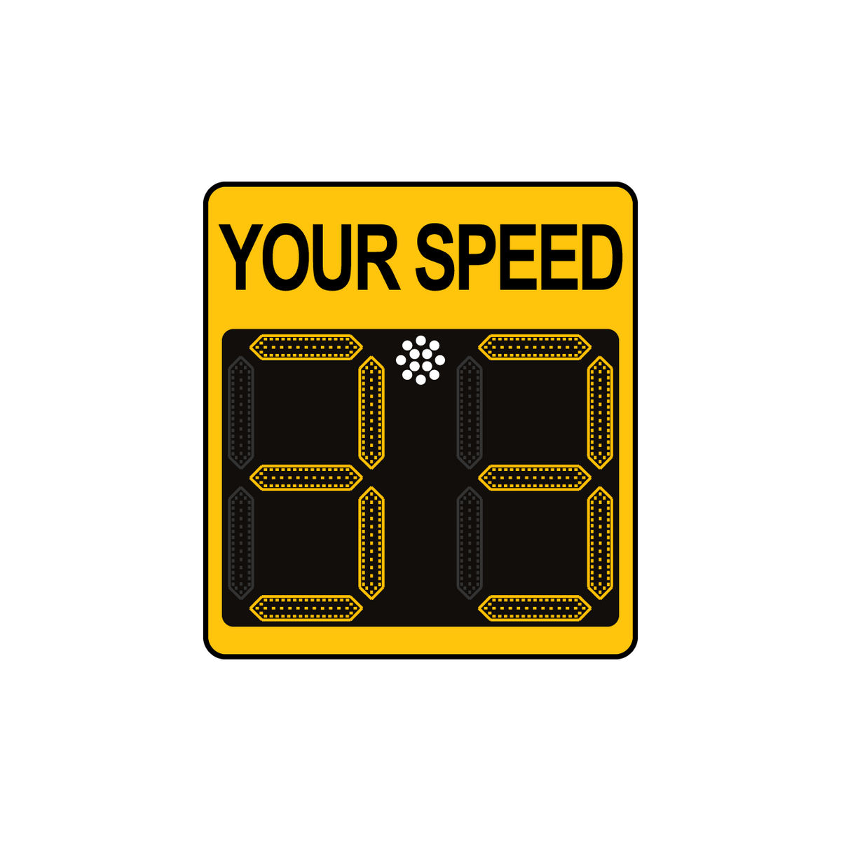 Winstar 11A Digital Radar Speed Sign 21" x 23" (20" LED Display)