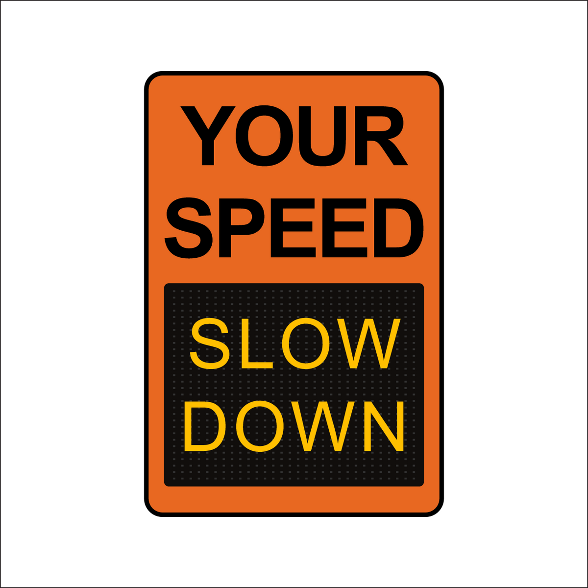 Winstar 15M Digital Radar Speed Sign 24" x 36" (26.5" Matrix LED Display)