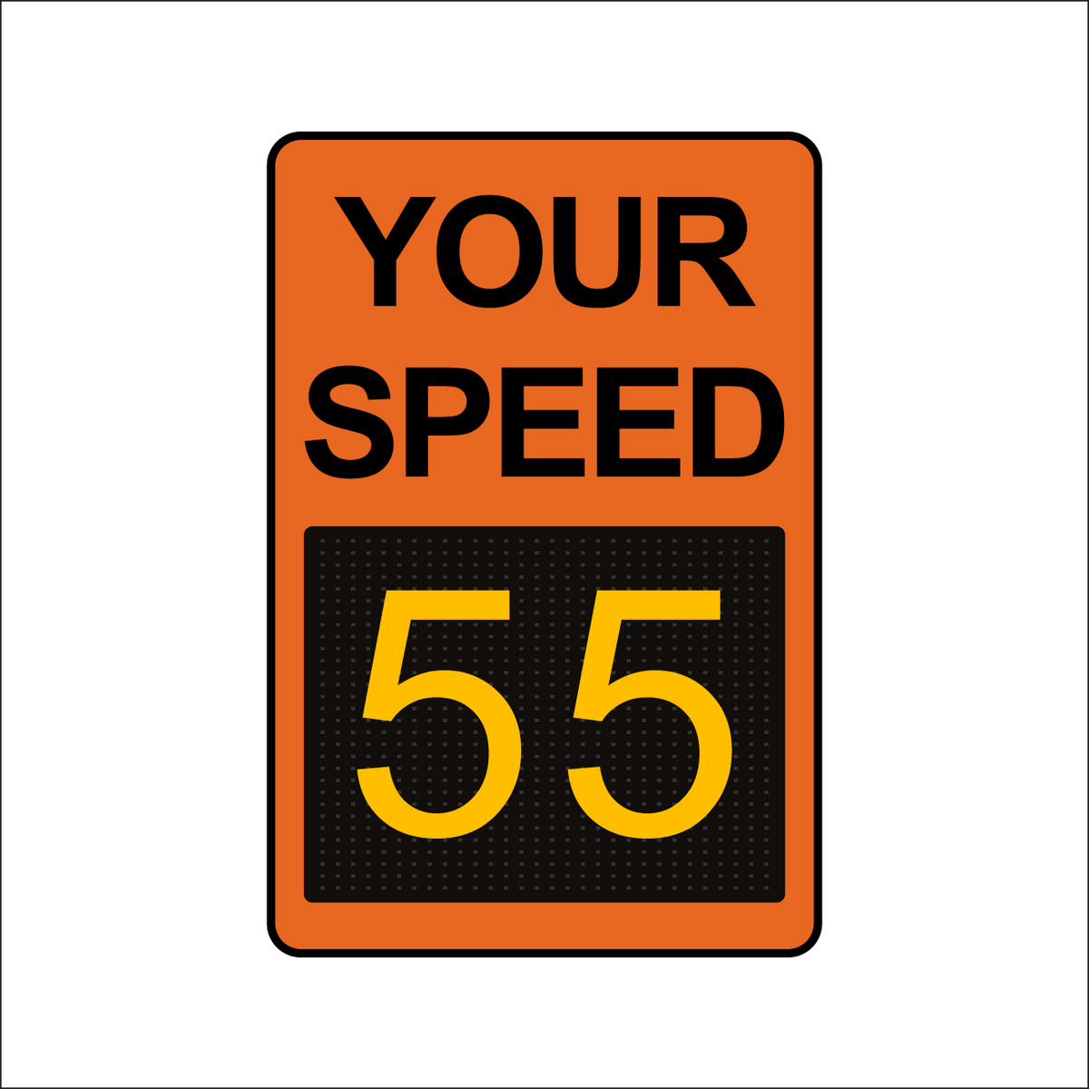 Winstar 15M Digital Radar Speed Sign 24&quot; x 36&quot; (26.5&quot; Matrix LED Display)