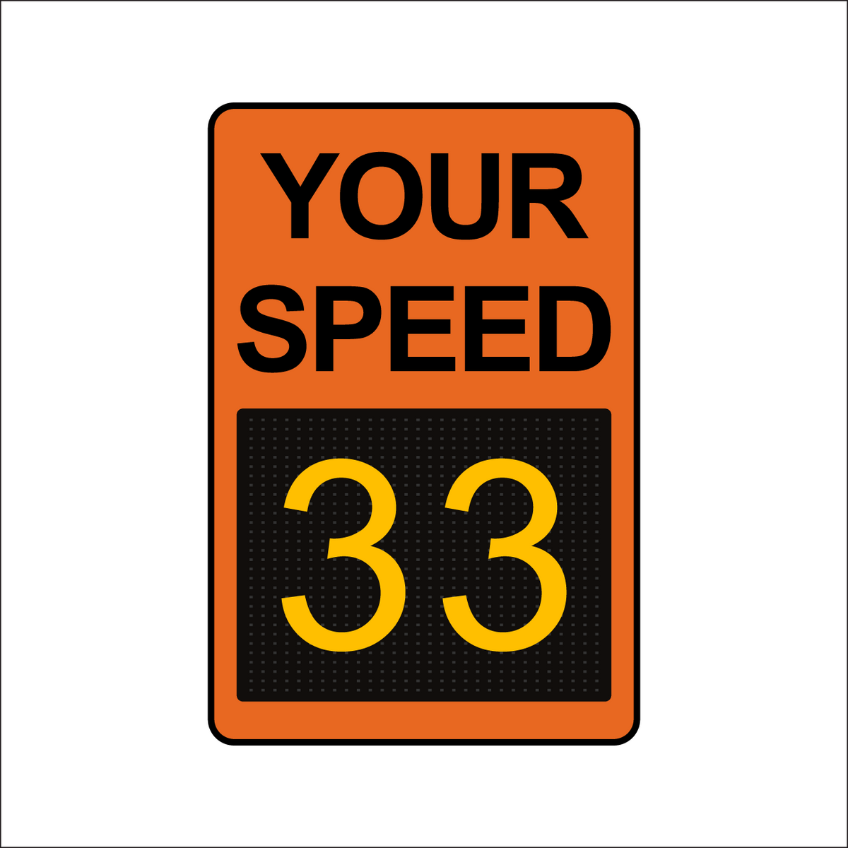 Winstar™ Digital Radar Speed Signs - 26.5" Matrix LED Display