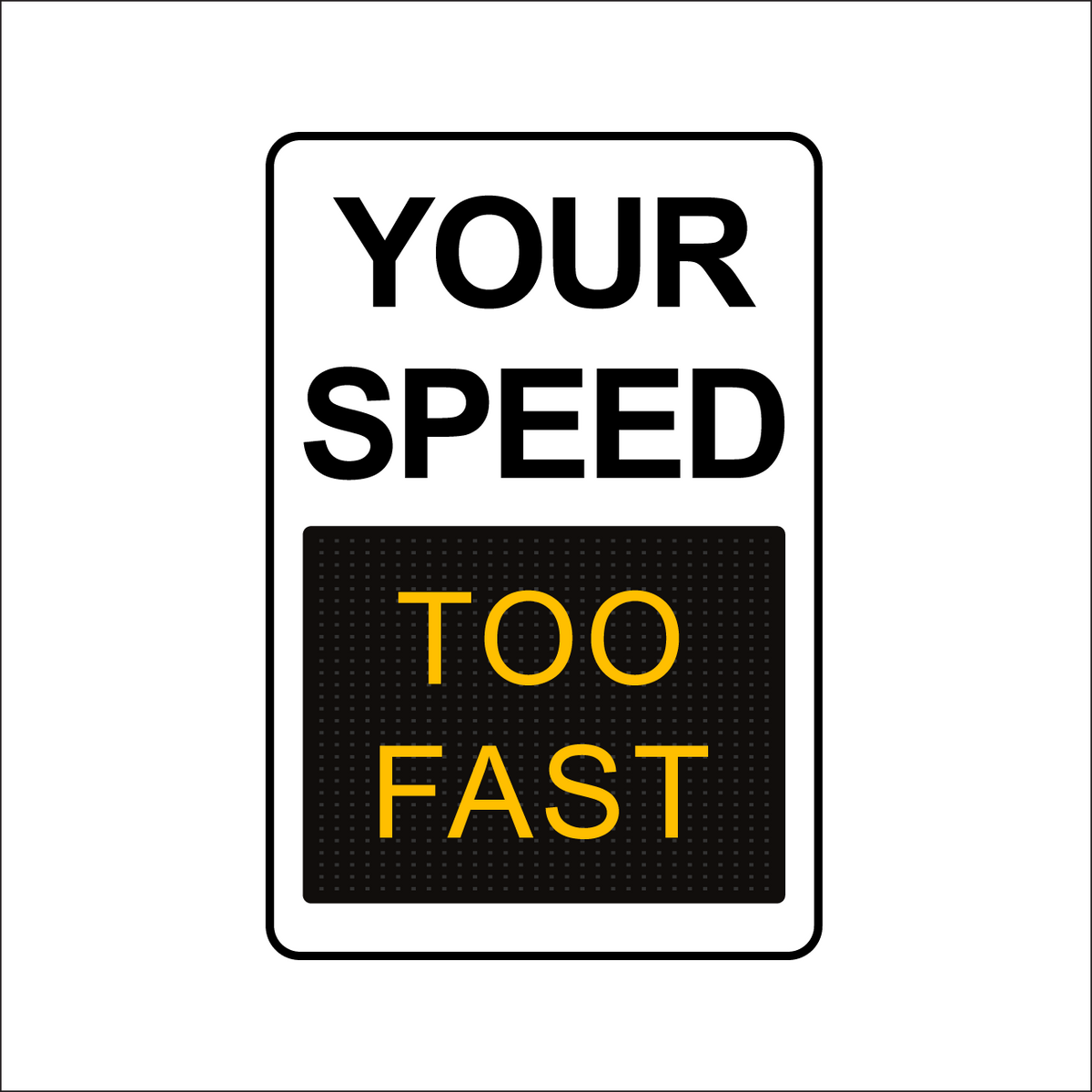 Winstar™ Digital Radar Speed Signs - 26.5" Matrix LED Display