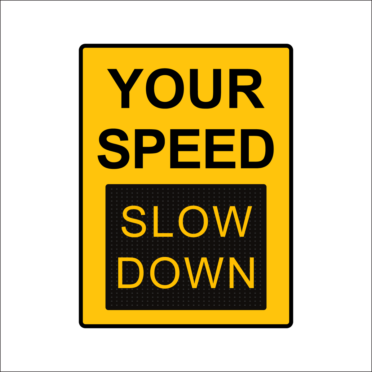 Winstar 18M Digital Radar Speed Sign 36" x 48" (34.5" Matrix LED Display)