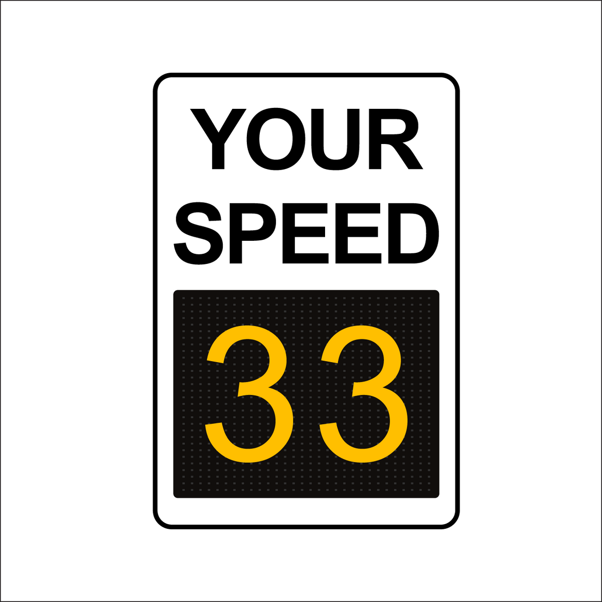 Winstar 15M Digital Radar Speed Sign 24" x 36" (26.5" Matrix LED Display)