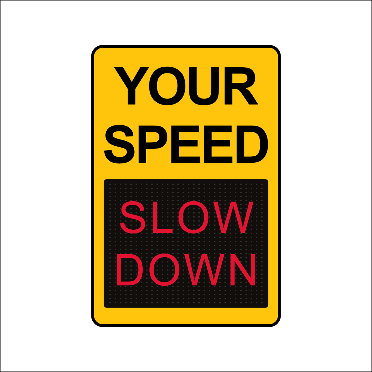 Winstar 15M Digital Radar Speed Sign 24" x 36" (26.5" Matrix LED Display)
