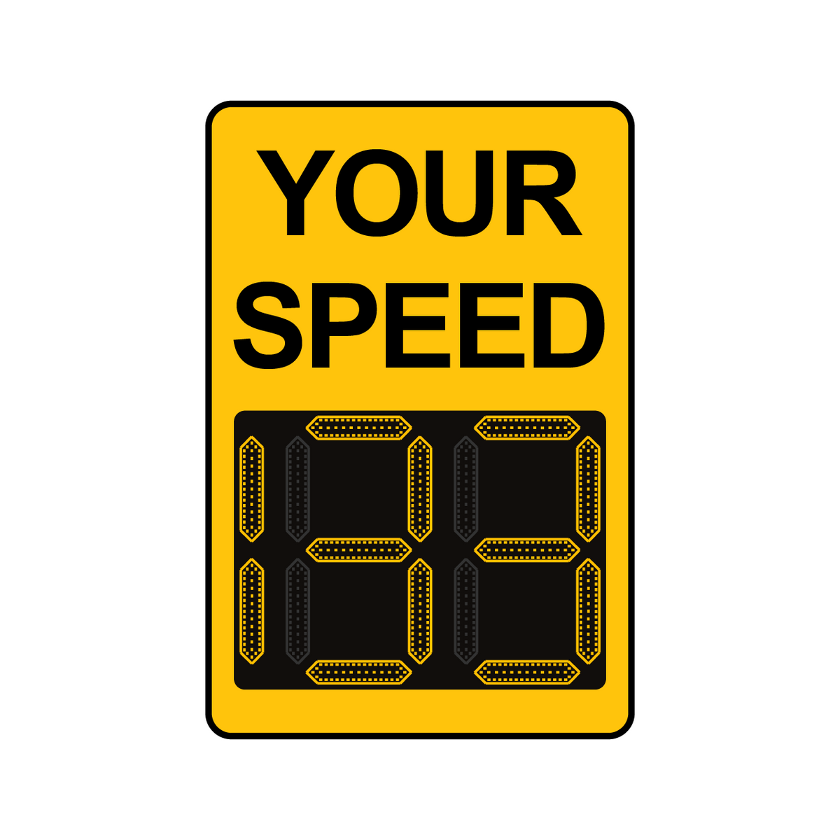 Winstar 15 Digital Radar Speed Sign 24" x 36" (26.5" LED Display)