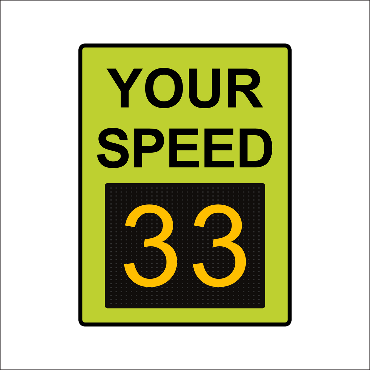 Winstar 18M Digital Radar Speed Sign 36" x 48" (34.5" Matrix LED Display)