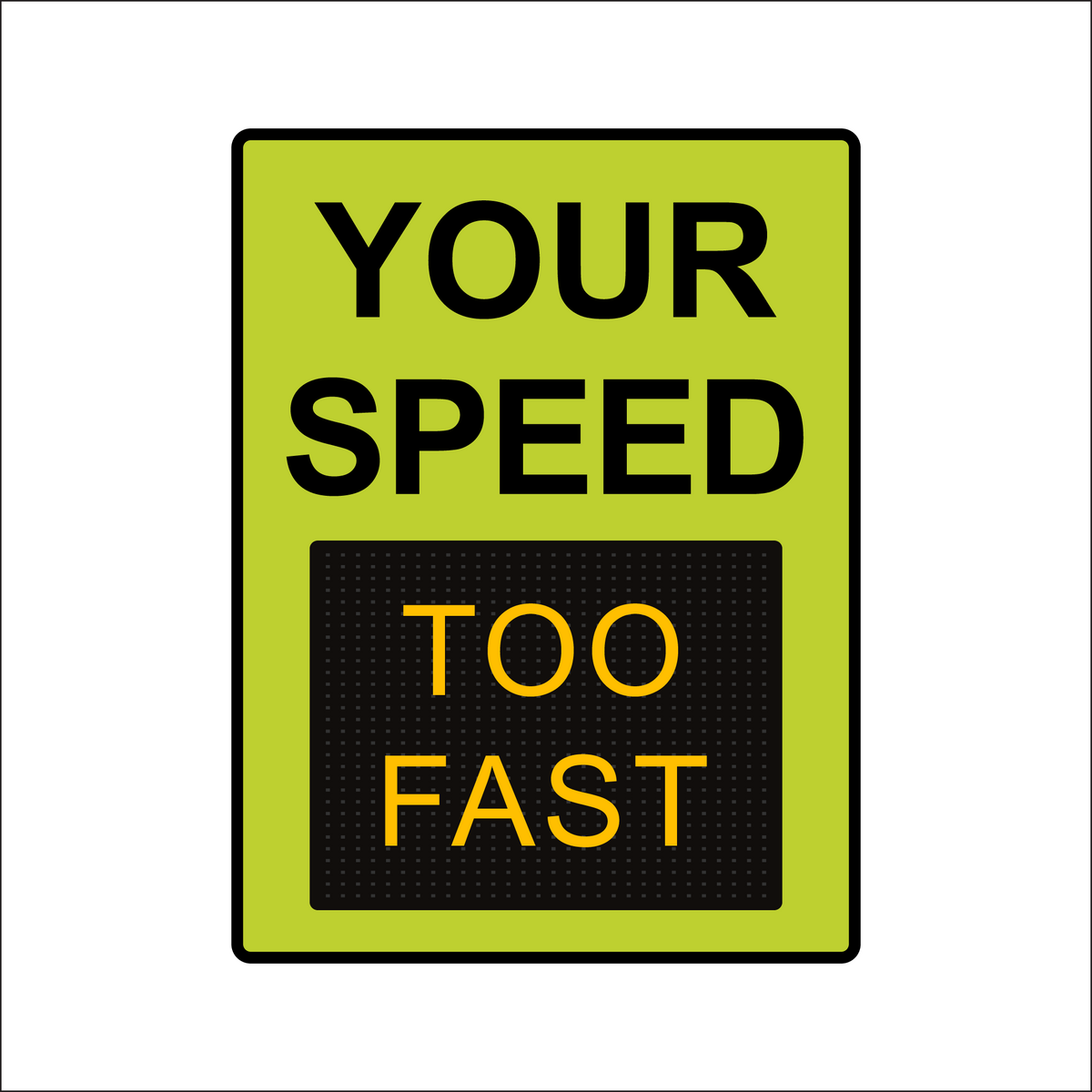 Winstar 18M Digital Radar Speed Sign 36" x 48" (34.5" Matrix LED Display)