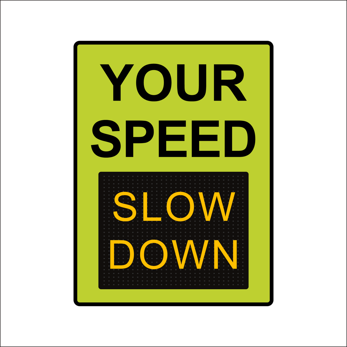 Winstar 18M Digital Radar Speed Sign 36" x 48" (34.5" Matrix LED Display)