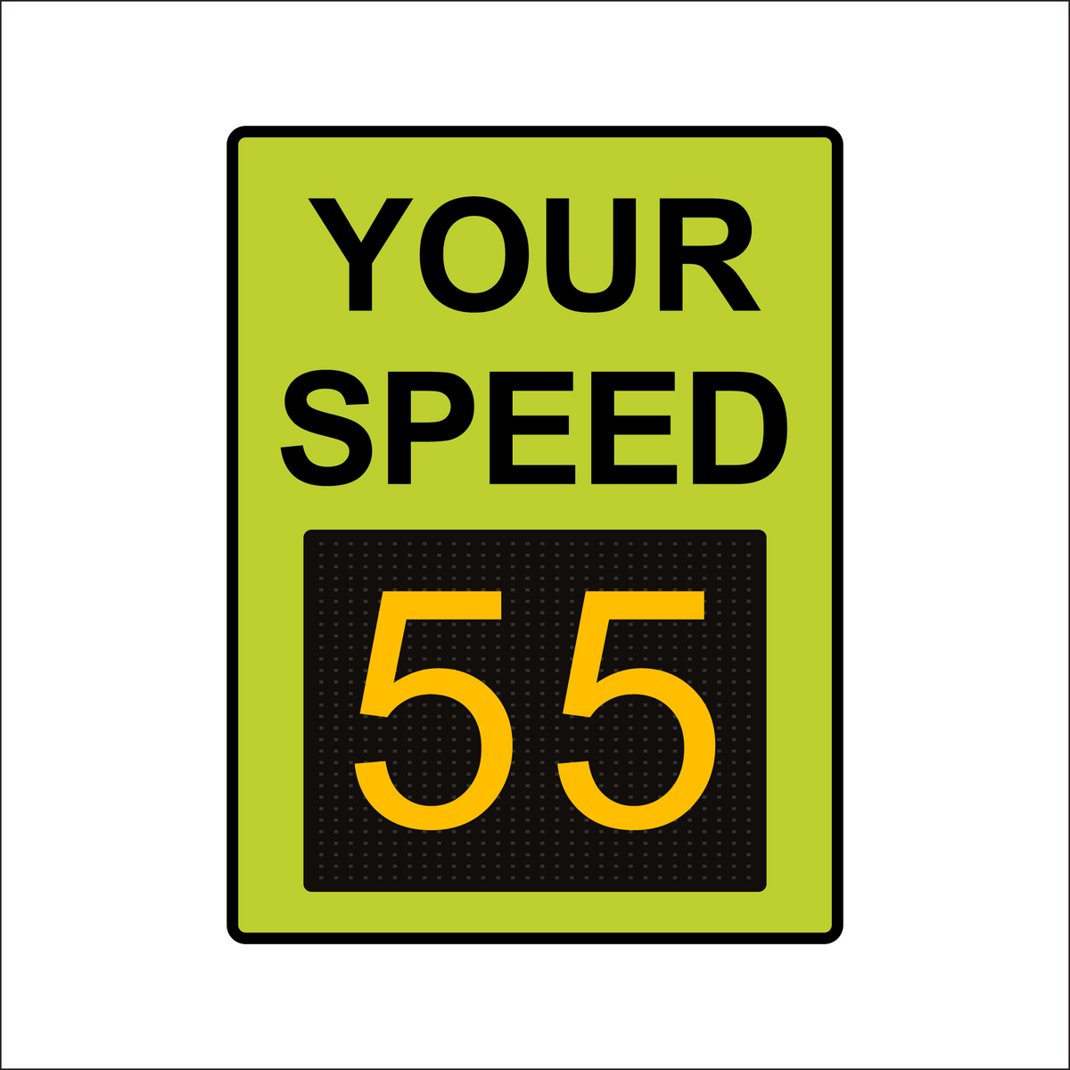 Winstar 18M Digital Radar Speed Sign 36&quot; x 48&quot; (34.5&quot; Matrix LED Display)