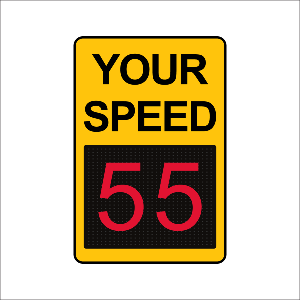 Winstar 15M Digital Radar Speed Sign 24" x 36" (26.5" Matrix LED Display)