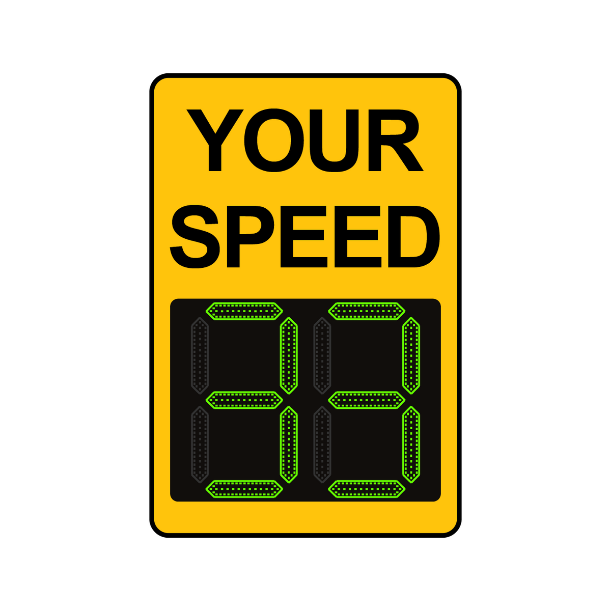 Winstar 15 Digital Radar Speed Sign 24" x 36" (26.5" LED Display)