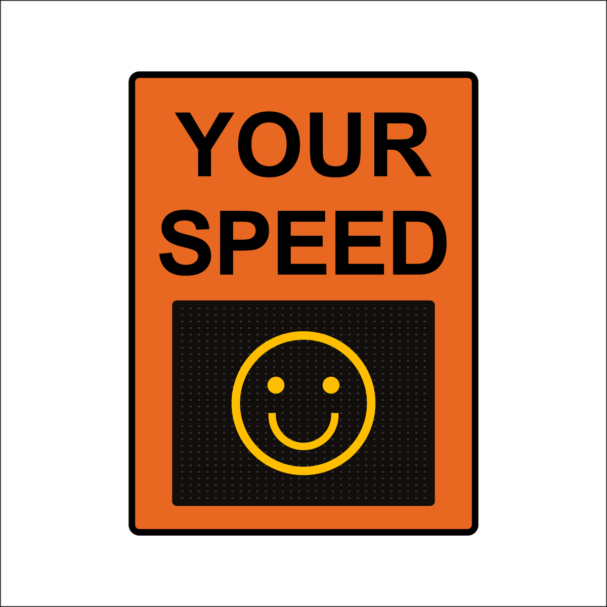 Winstar 18M Digital Radar Speed Sign 36" x 48" (34.5" Matrix LED Display)