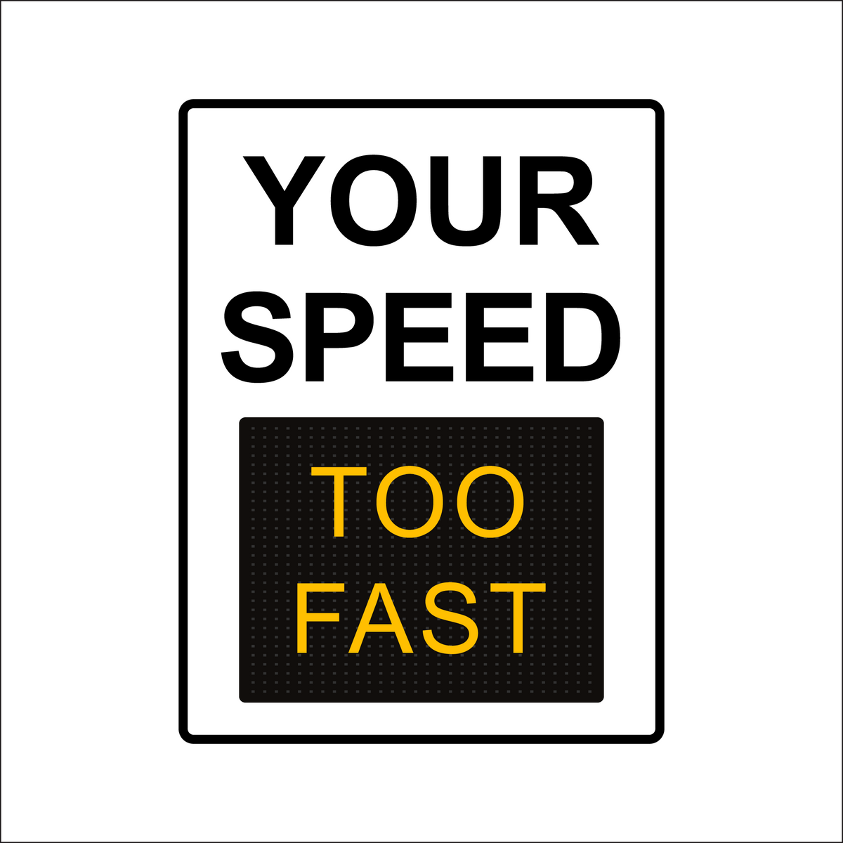 Winstar 18M Digital Radar Speed Sign 36" x 48" (34.5" Matrix LED Display)