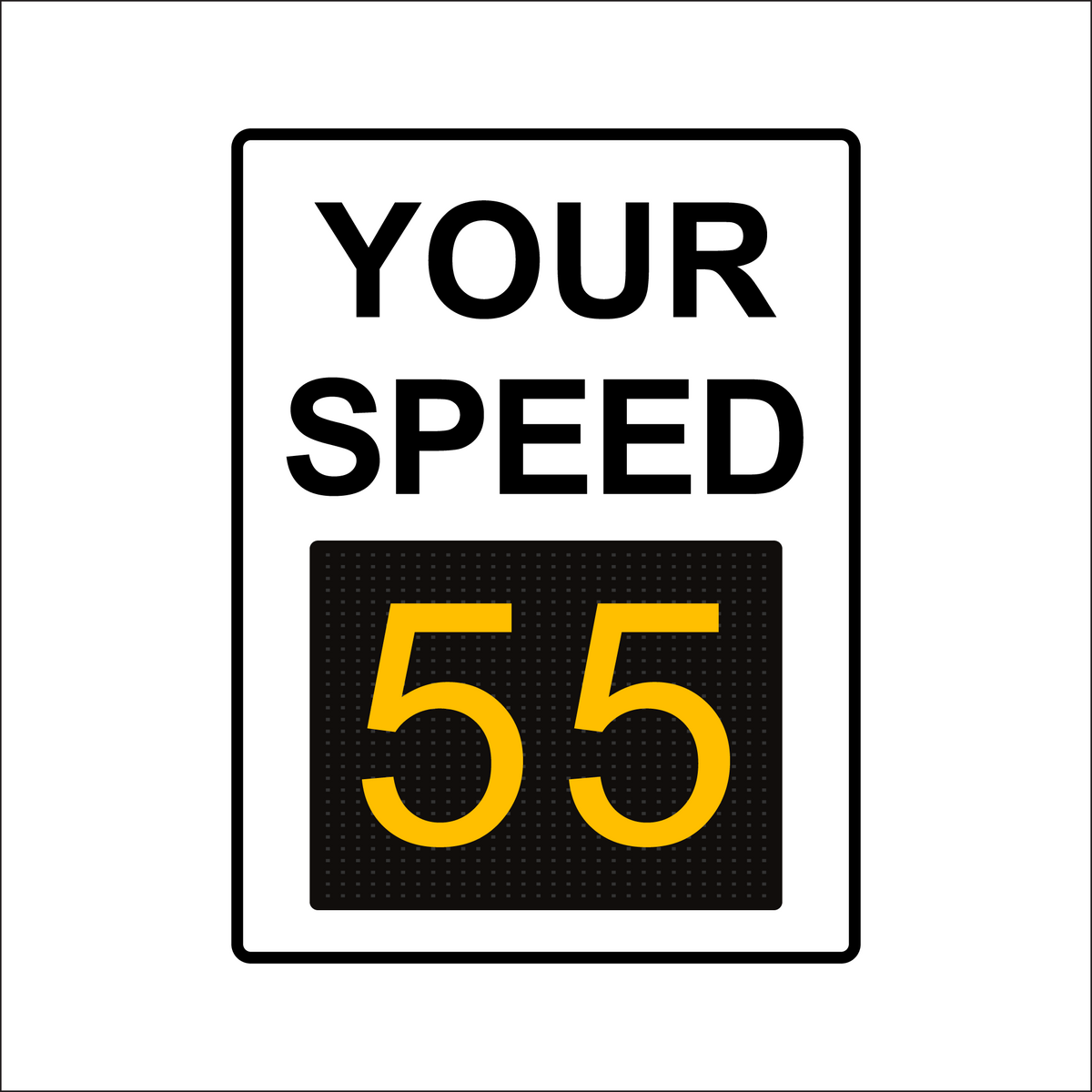 Winstar 18M Digital Radar Speed Sign 36" x 48" (34.5" Matrix LED Display)